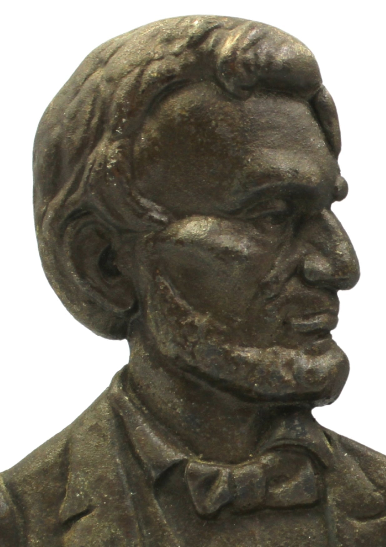 Vintage Abraham Lincoln Bust Bookends by Bronze Met Art Co., 1927 - The Great Republic