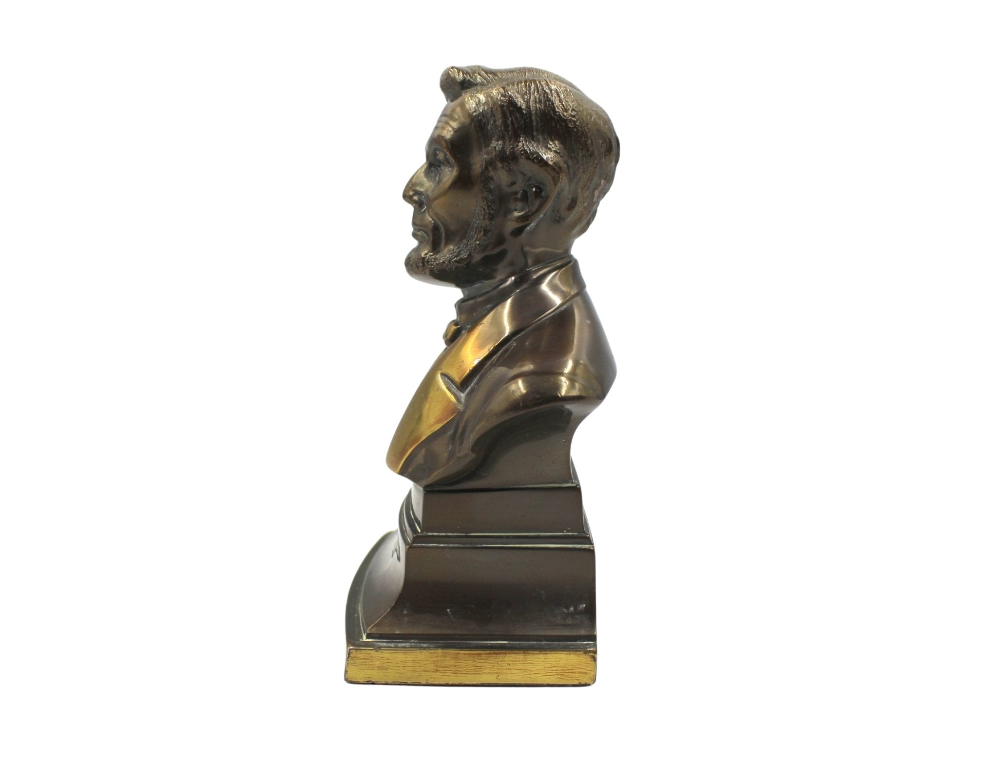 Vintage Abraham Lincoln Bust Bookends by PM American Craftsman - The Great Republic