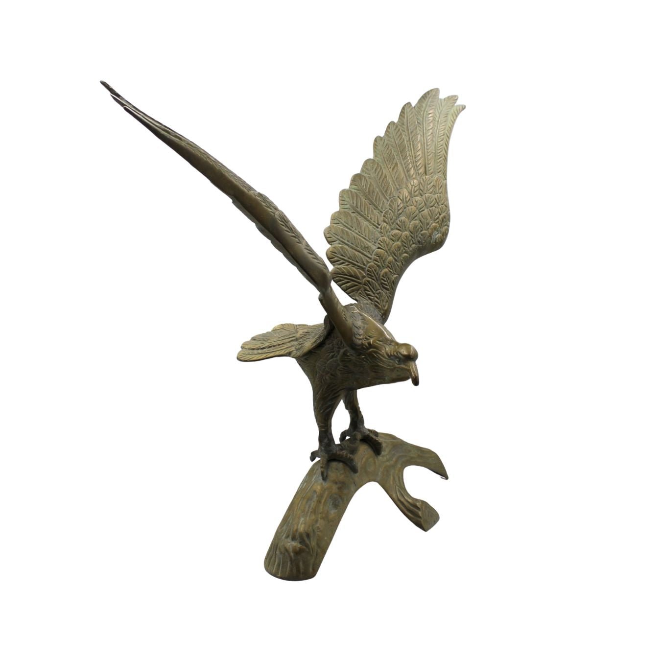 Vintage "American Bald Eagle Upon Landing" Brass Sculpture, circa 1960s - The Great Republic
