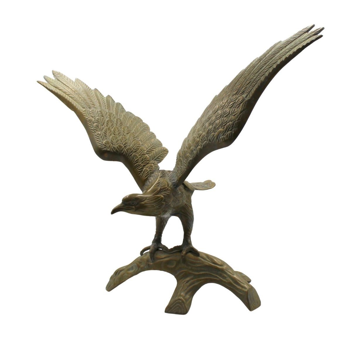 Vintage "American Bald Eagle Upon Landing" Brass Sculpture, circa 1960s - The Great Republic
