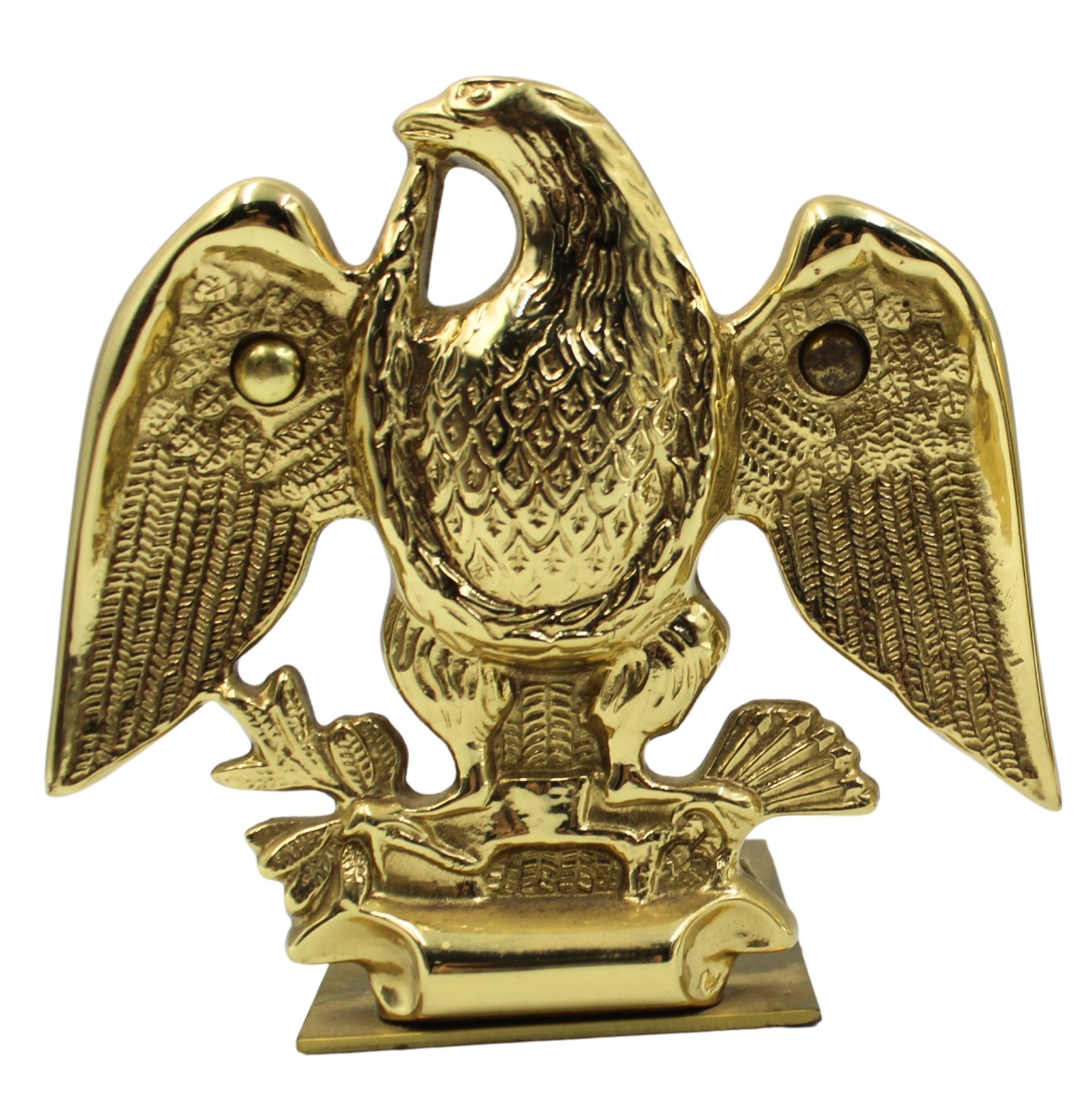 Vintage American Eagle Bookends by Baldwin Brass - The Great Republic
