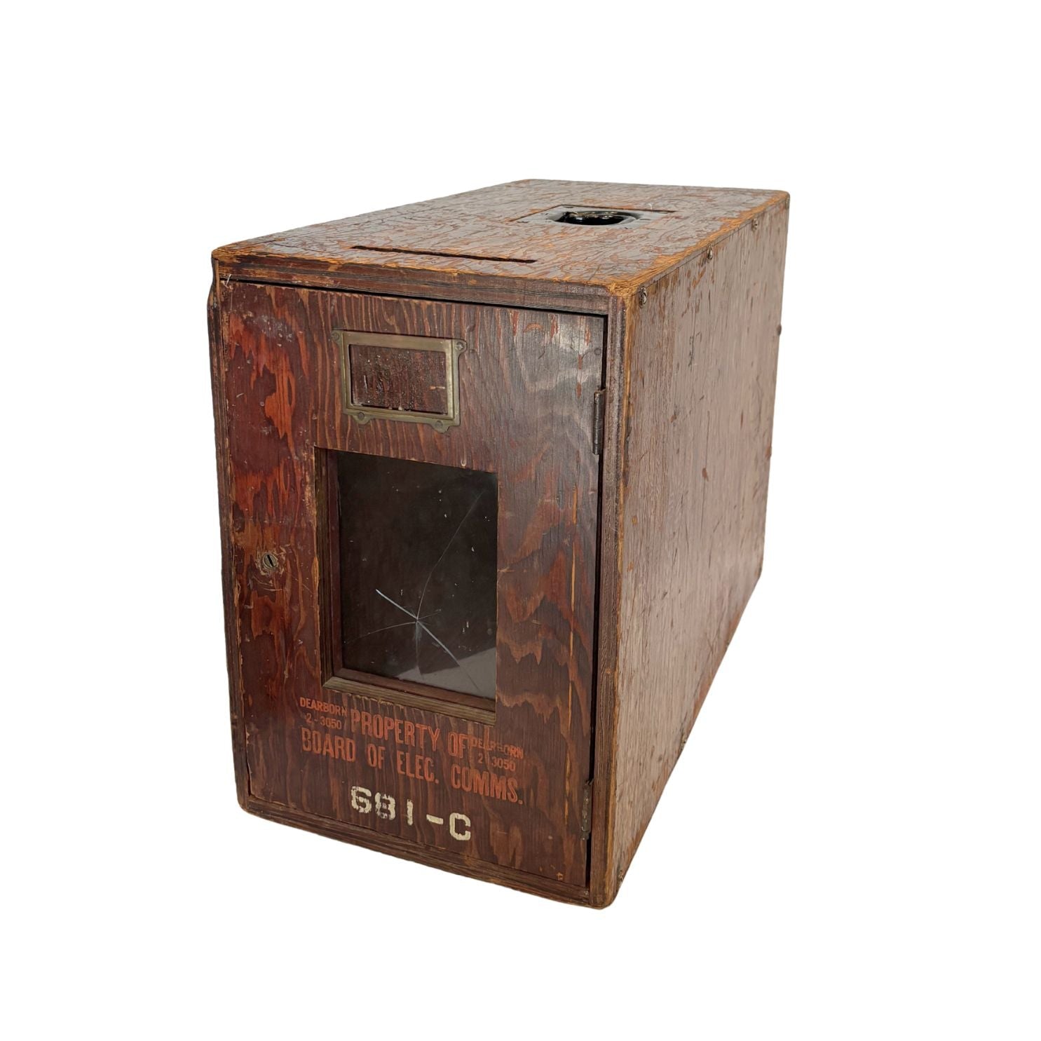 Vintage Chicago Wooden Ballot Box, circa 1920s - The Great Republic