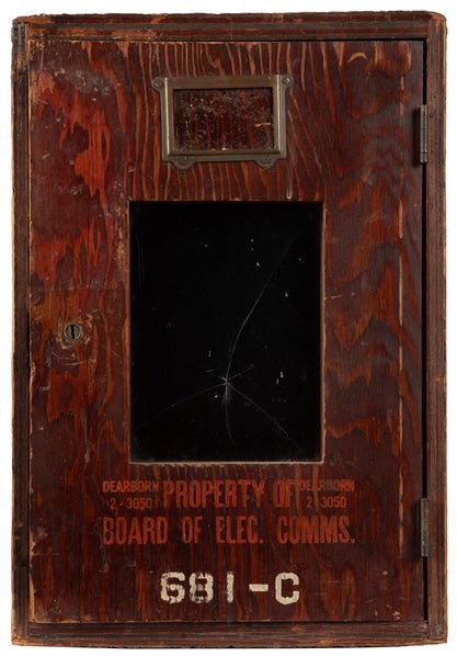 Vintage Chicago Wooden Ballot Box, circa 1920s - The Great Republic