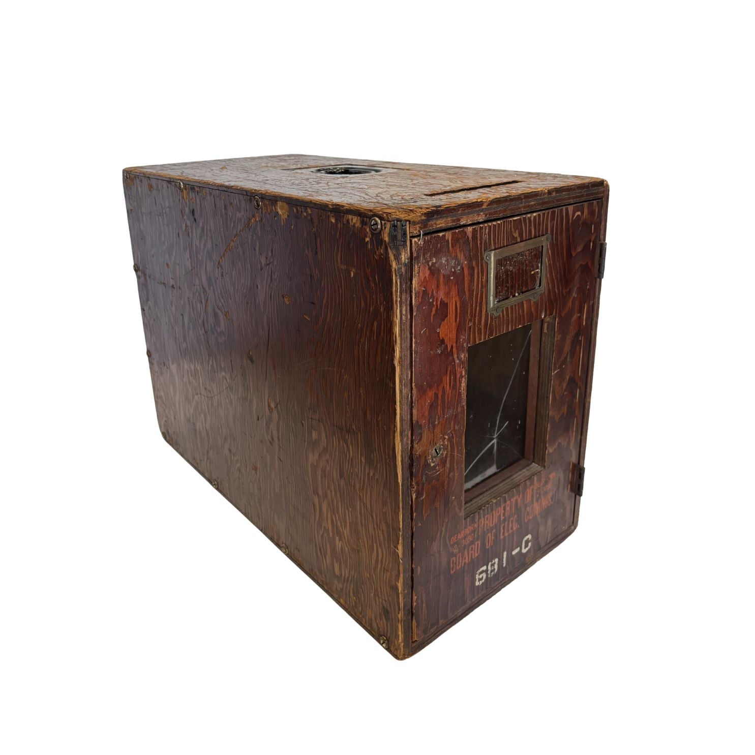 Vintage Chicago Wooden Ballot Box, circa 1920s - The Great Republic