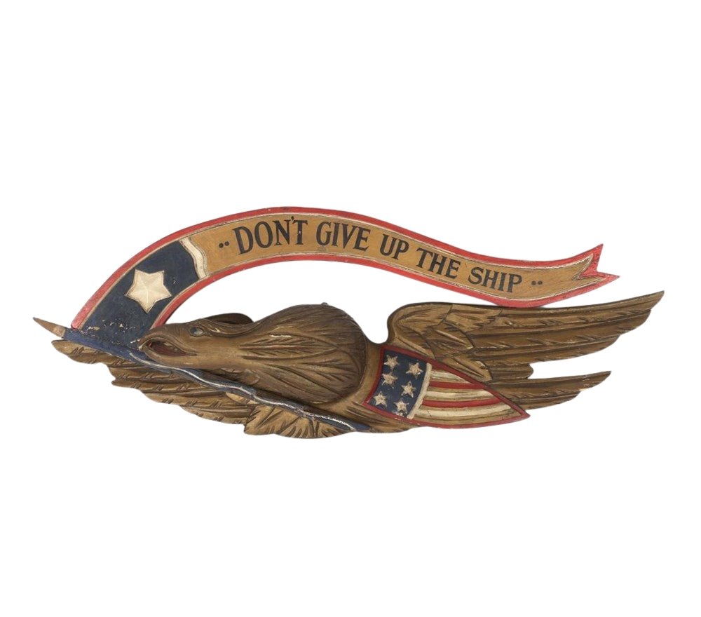Vintage "Don't Give Up The Ship" Bellamy Style Eagle - The Great Republic