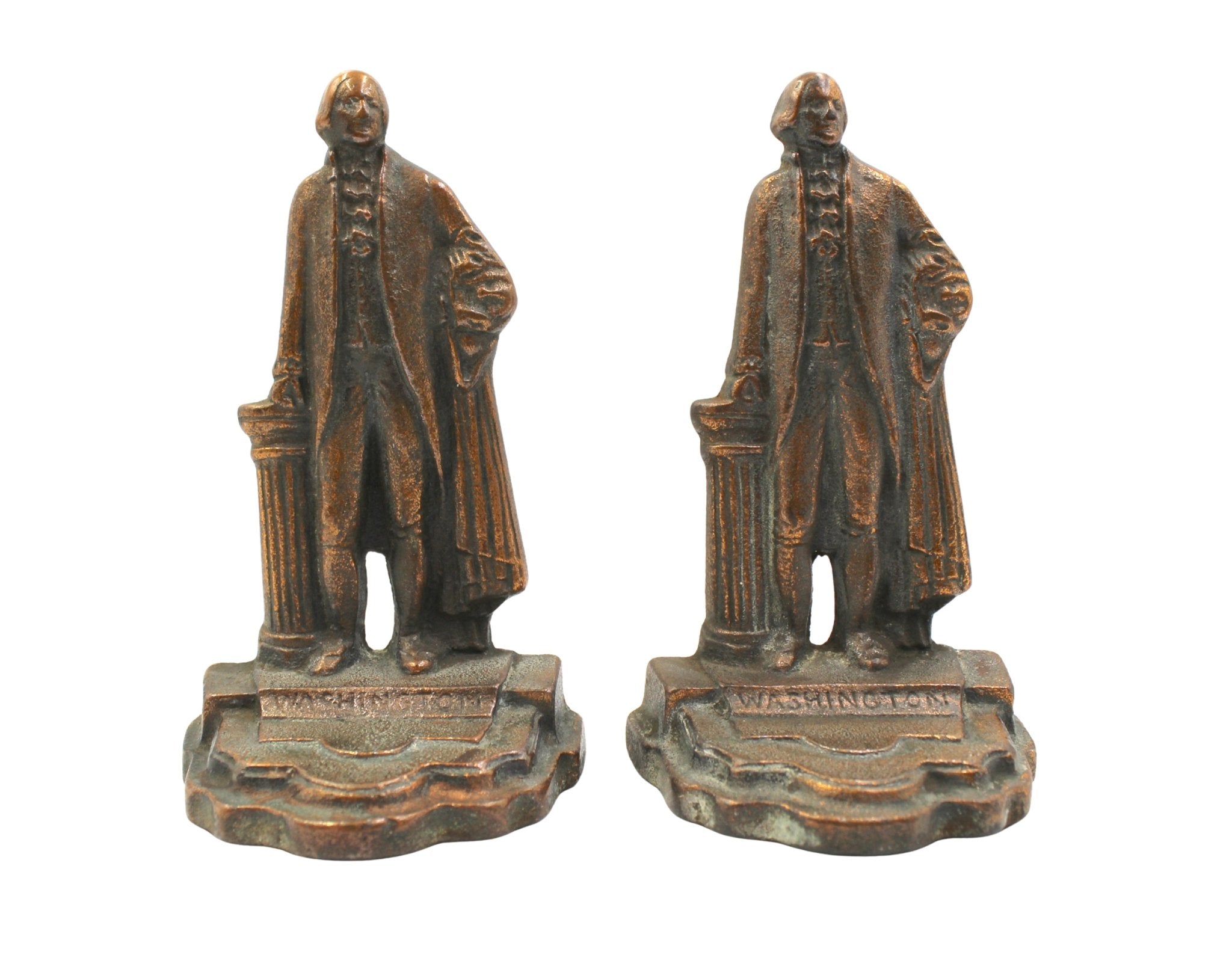 Vintage George Washington Standing Bookends - The Great Republic