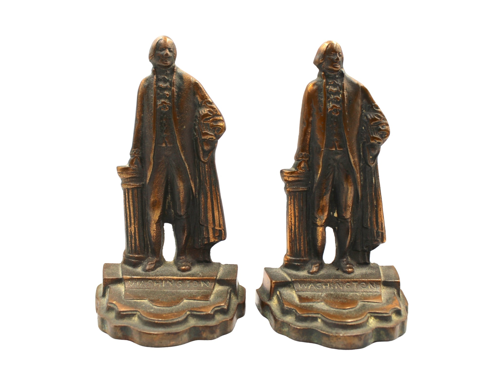 Vintage George Washington Standing Bookends - The Great Republic