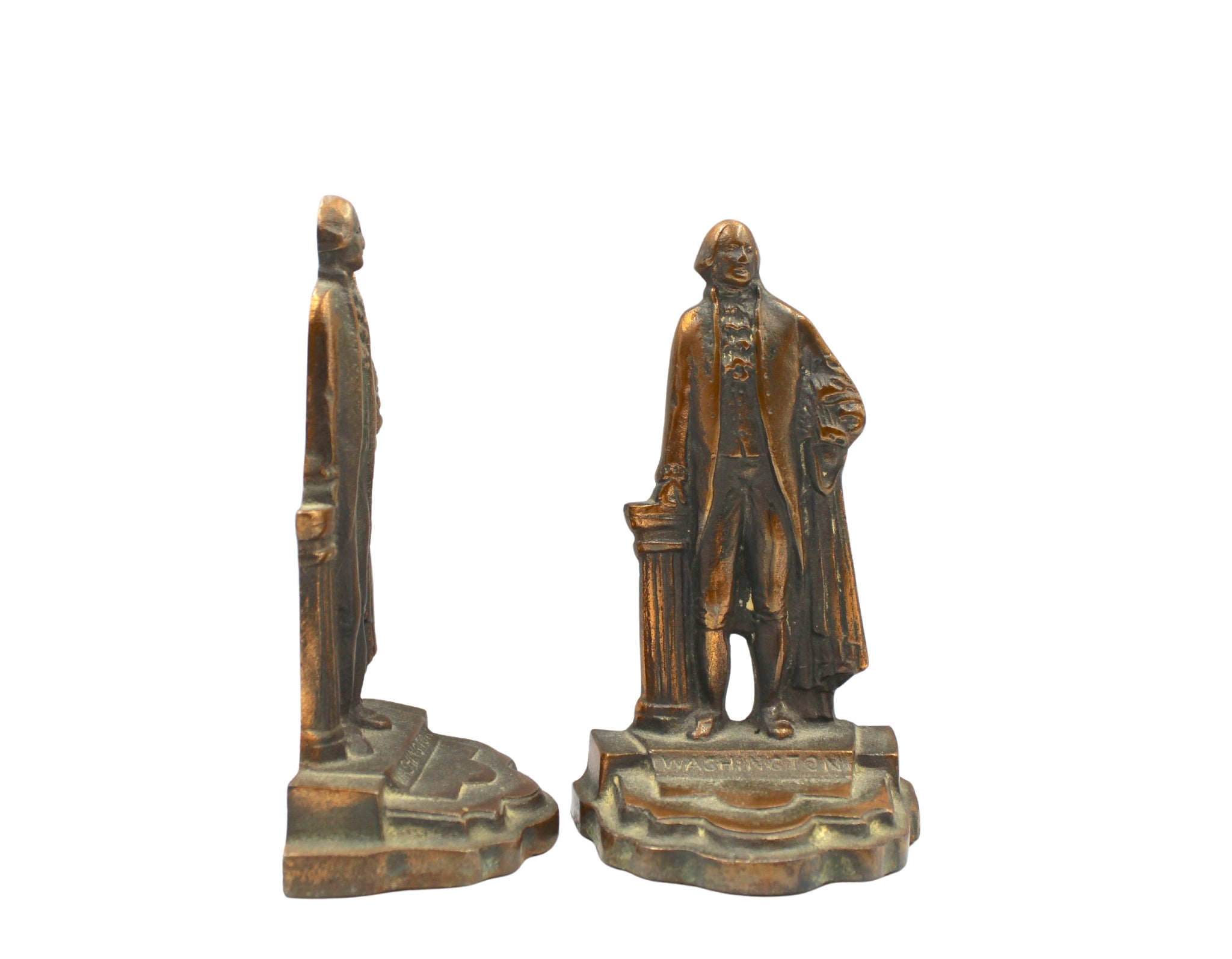 Vintage George Washington Standing Bookends - The Great Republic