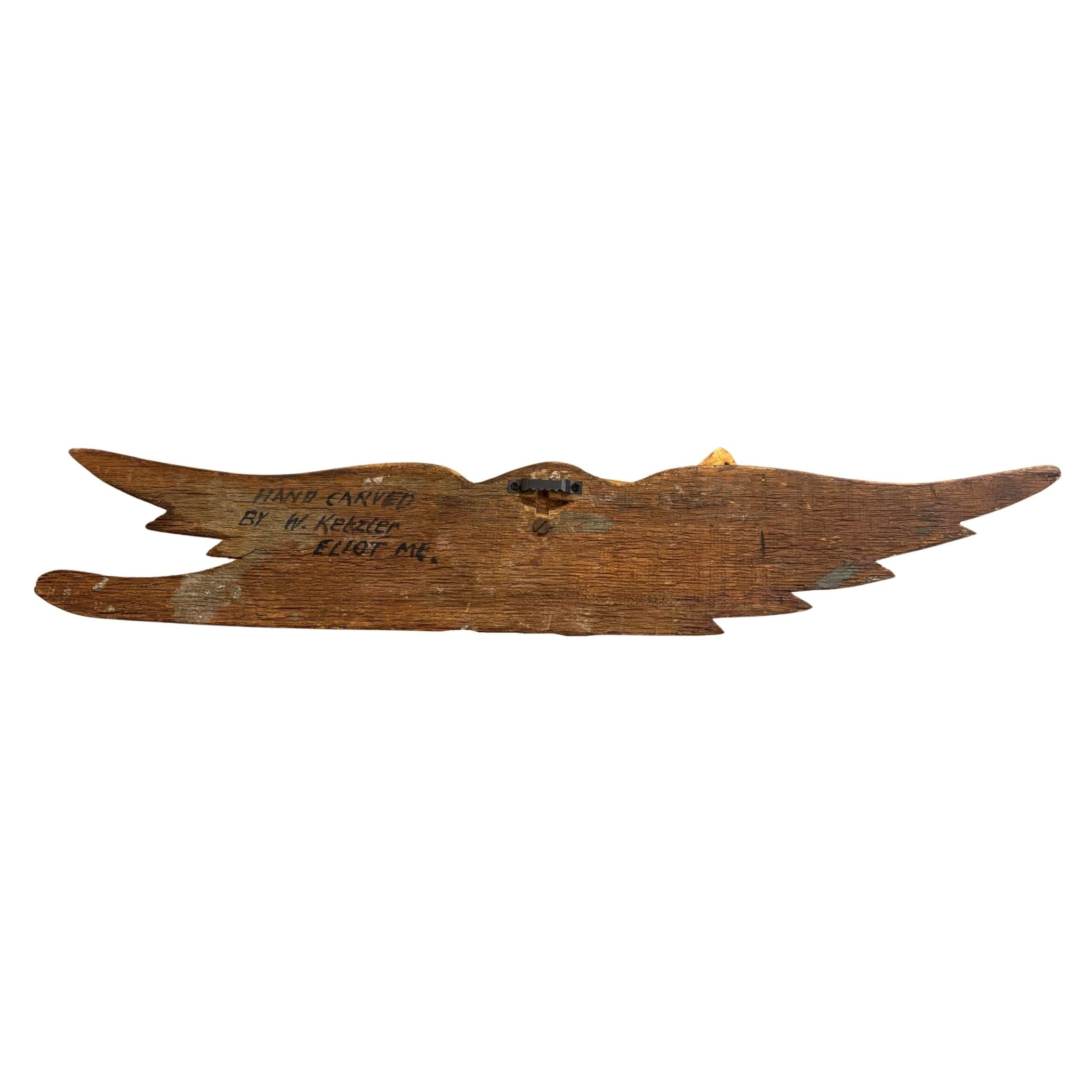 Vintage Hand - Carved and Hand - Painted Bellamy - Style Eagle, Signed by Walter Ketzler, Mid 20th Century - The Great Republic