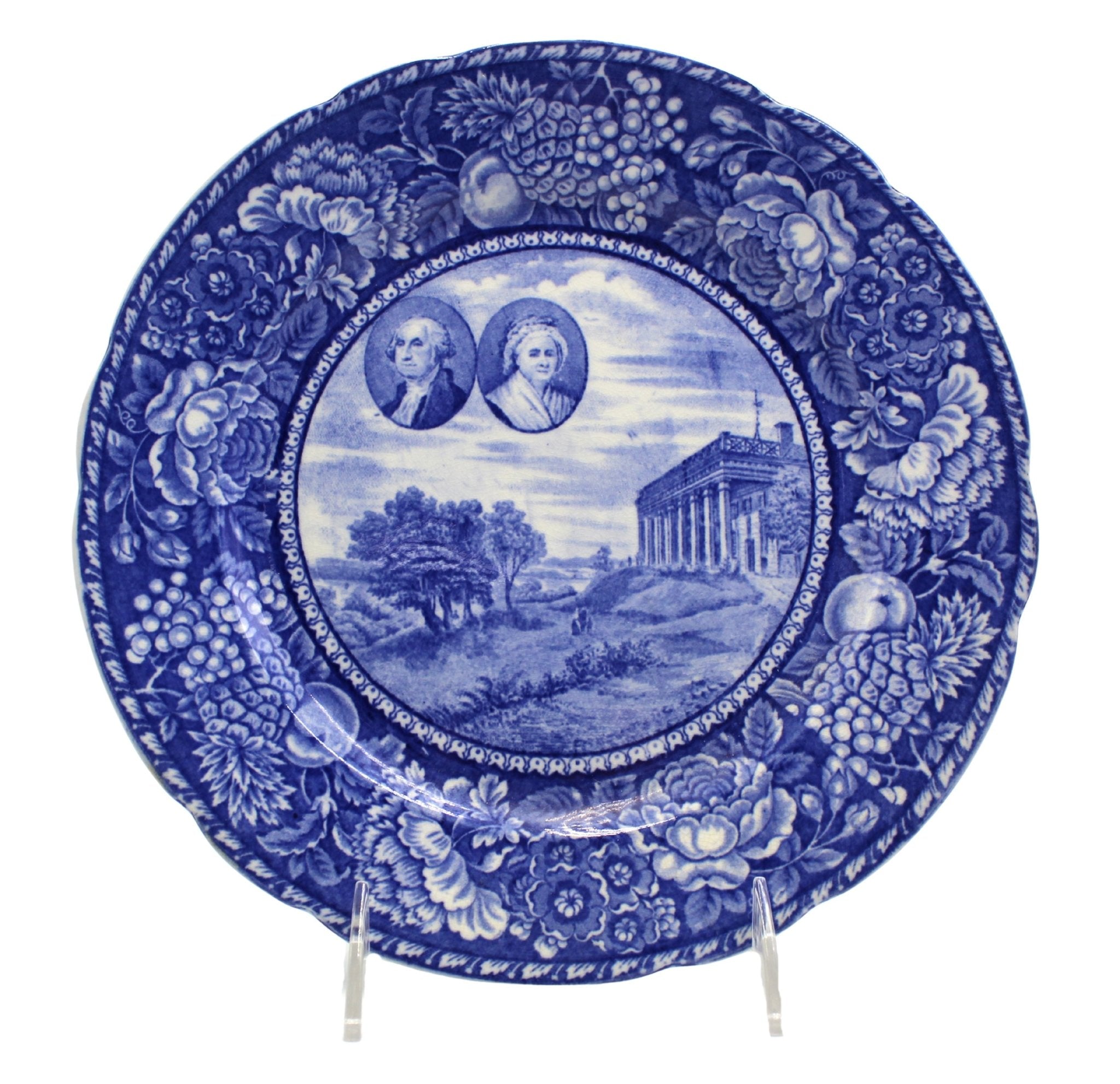 Vintage "Home of Washington, Mount Vernon" Decorative Plate by Rowland & Marsellus Co. - The Great Republic