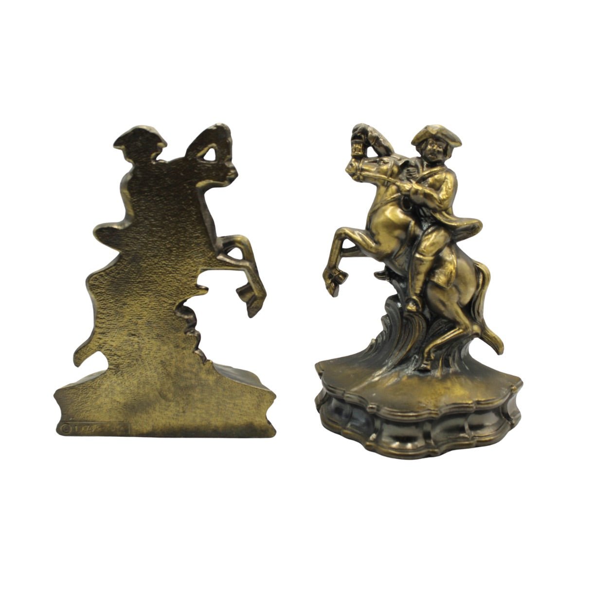 Vintage Paul Revere Midnight Ride Cast Iron Bookends - The Great Republic