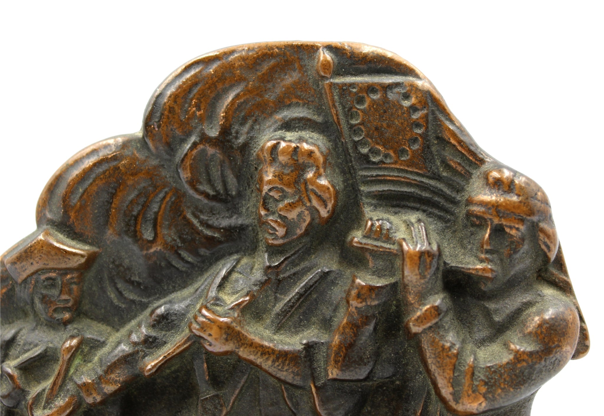 Vintage "Spirit of '76" Bookends by Verona, circa 1925 - The Great Republic