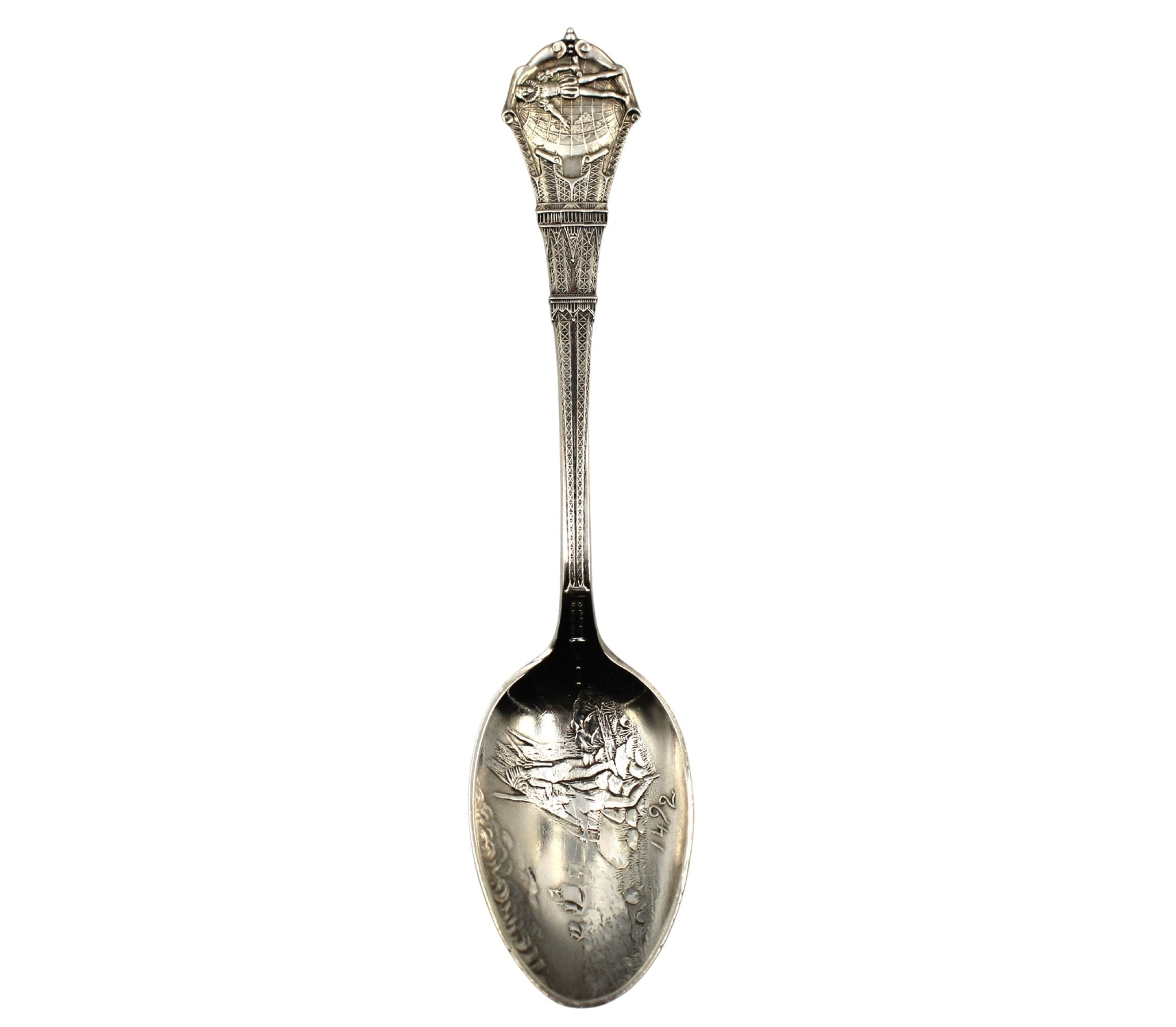 Vintage Sterling Silver 1893 "World's City Fair" Souvenir Spoon by Relly, Curtis & Co. - The Great Republic