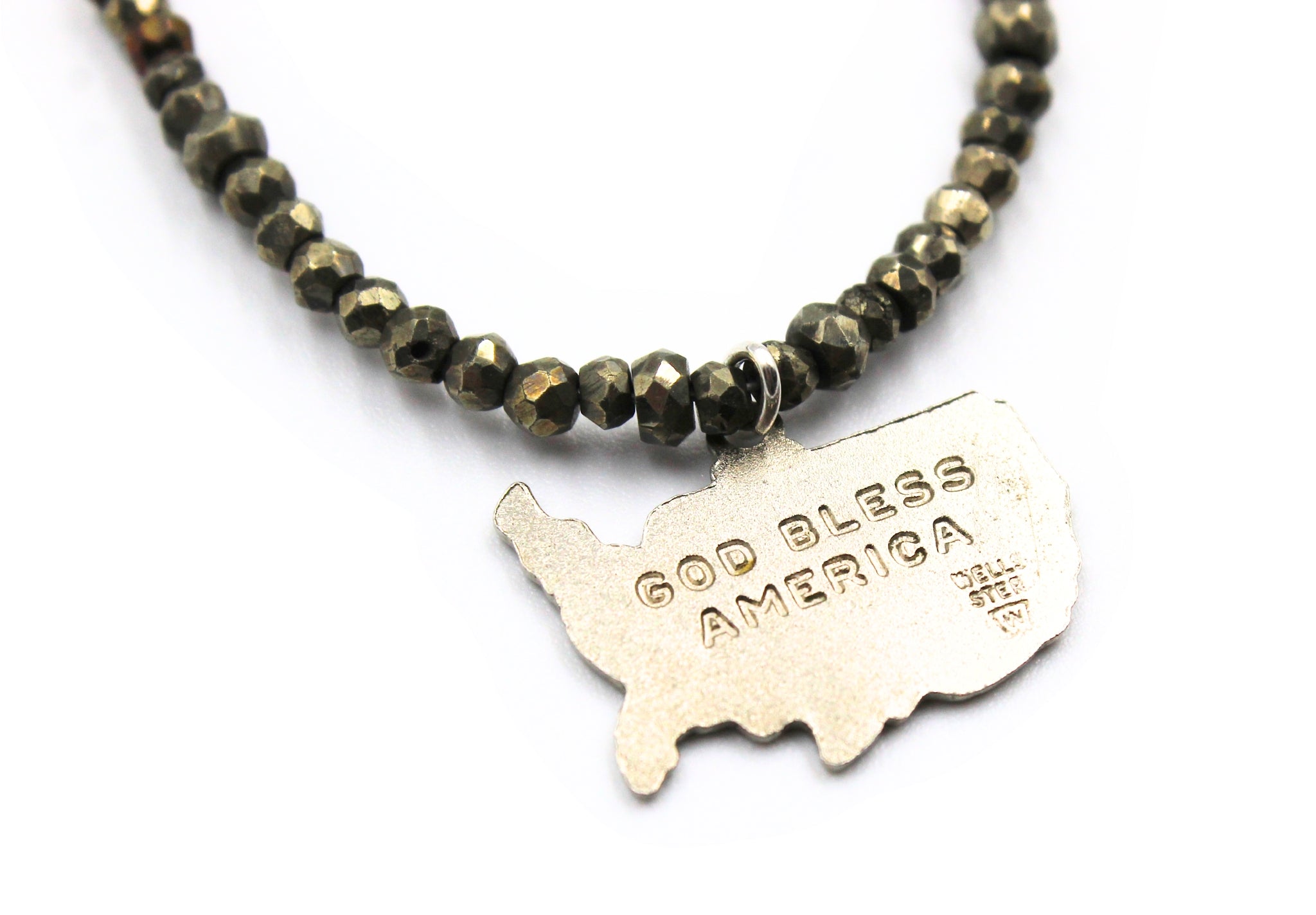Vintage Sterling Silver and Enamel USA Pendant Necklace, 1955 - 64 - The Great Republic