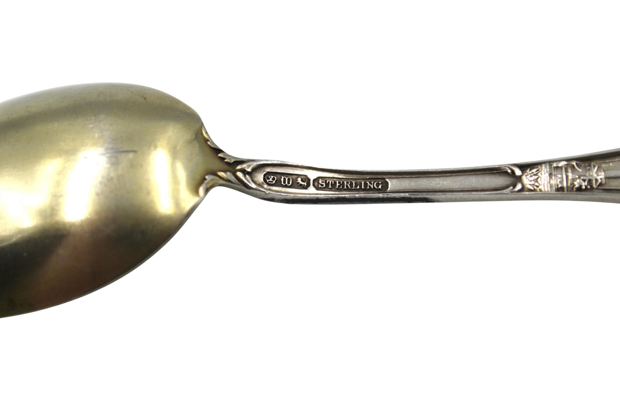 Vintage Sterling Silver Starved Rock, Illinois Souvenir Spoon - The Great Republic