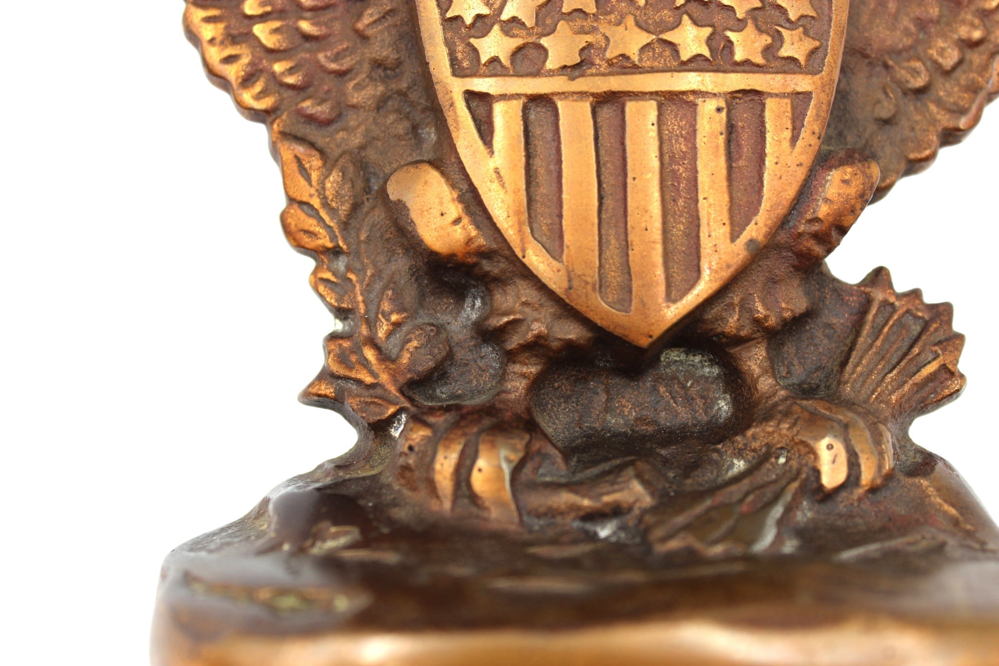 Vintage U.S. Great Seal Bookends, Circa 1950s - The Great Republic