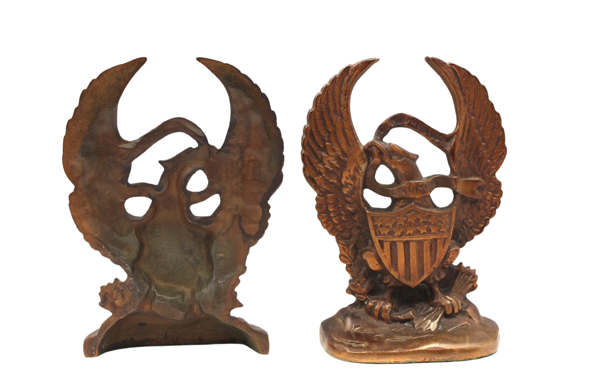 Vintage U.S. Great Seal Bookends, Circa 1950s - The Great Republic
