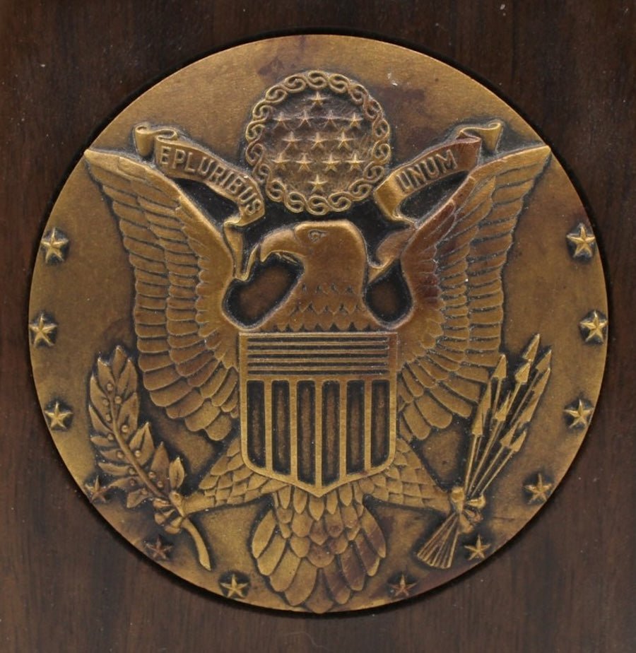 Vintage U.S. Great Seal Bookends, Circa 1950s - The Great Republic