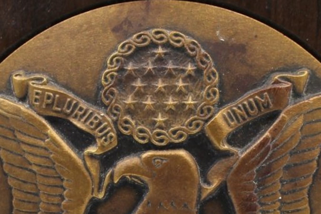 Vintage U.S. Great Seal Bookends, Circa 1950s - The Great Republic