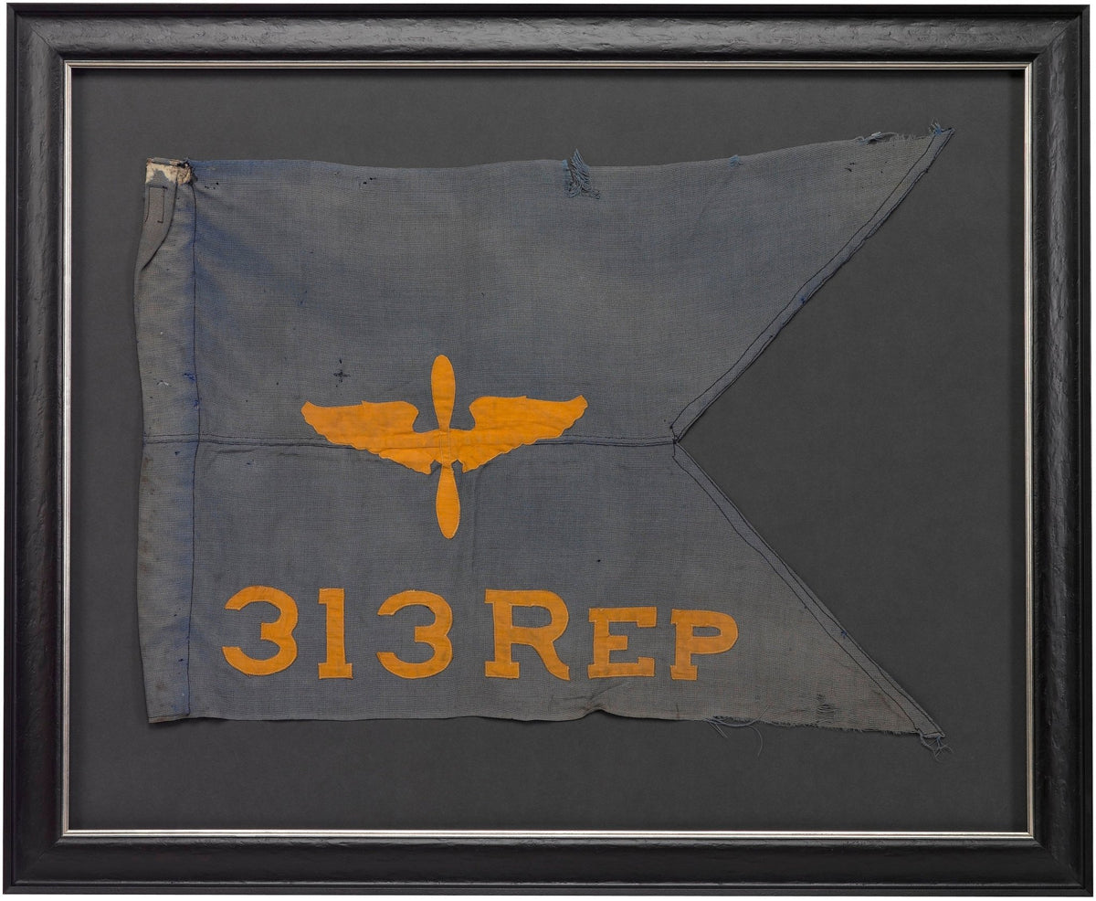 Vintage WWII 313 Squadron Replacement Company Air Corps Guidon - The Great Republic