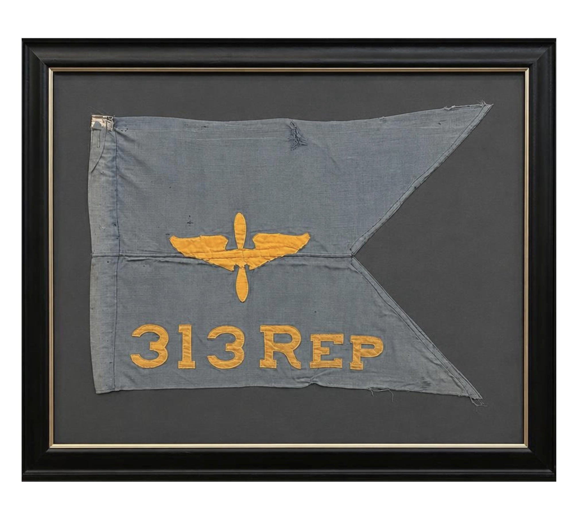 Vintage WWII 313 Squadron Replacement Company Air Corps Guidon - The Great Republic