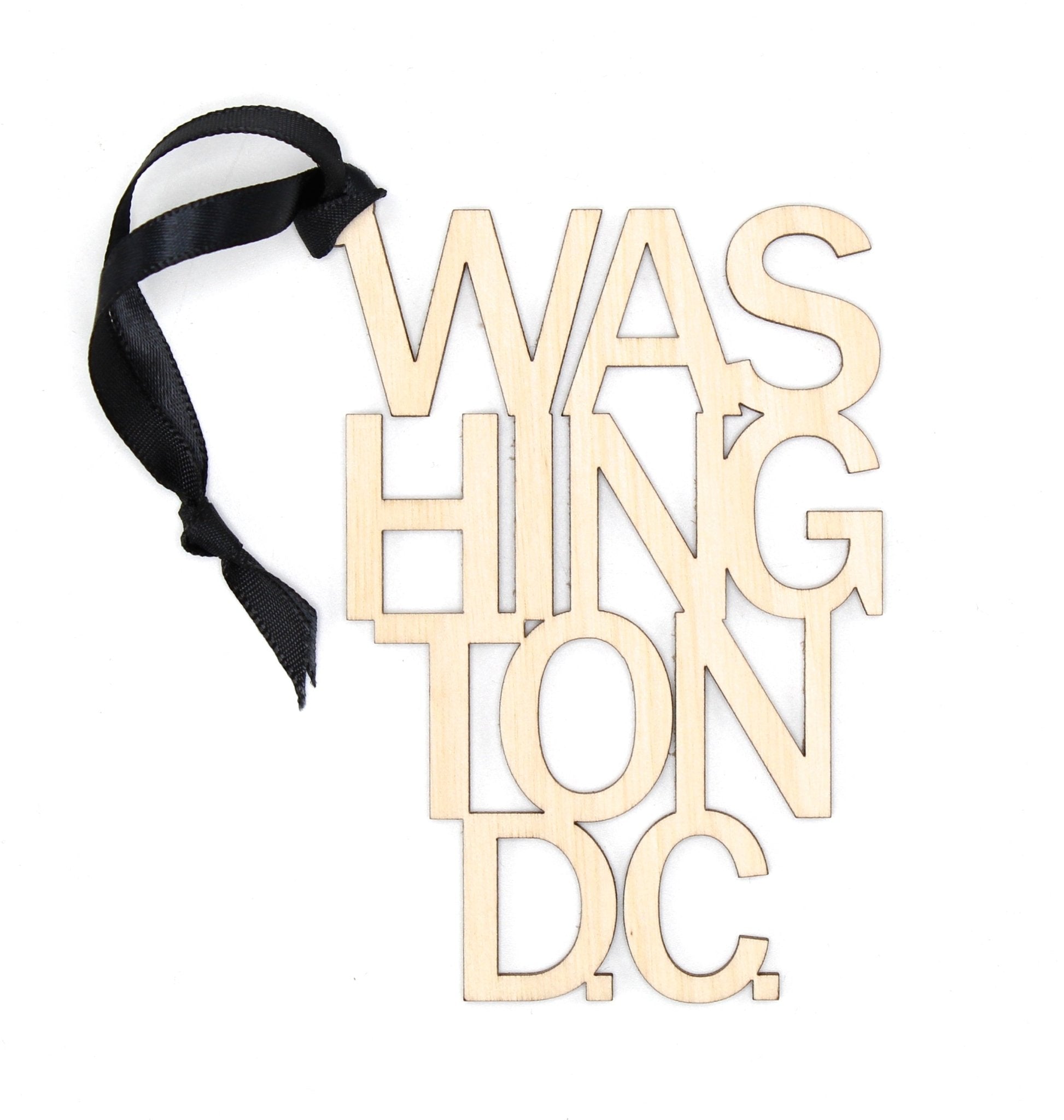 Washington DC Wooden Christmas Ornament - The Great Republic