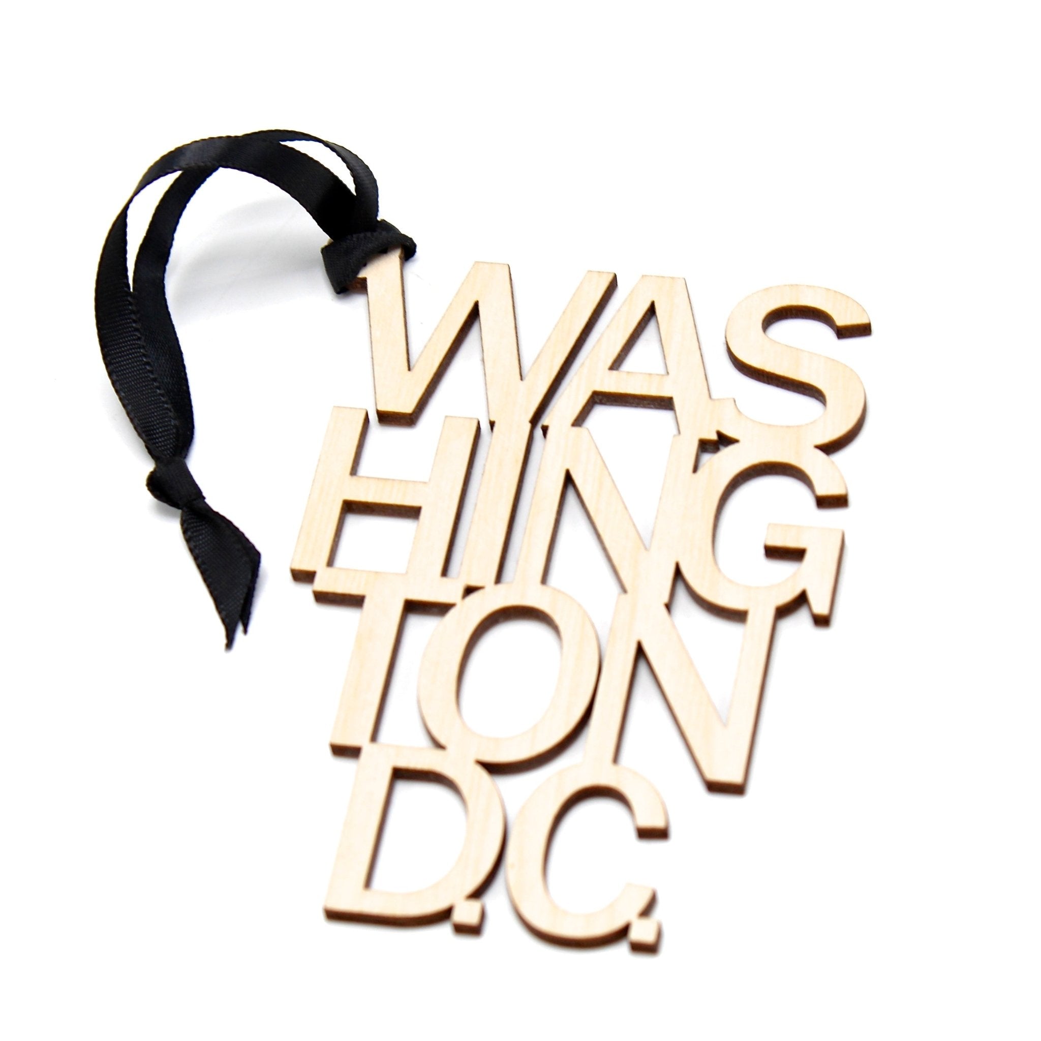 Washington DC Wooden Christmas Ornament - The Great Republic