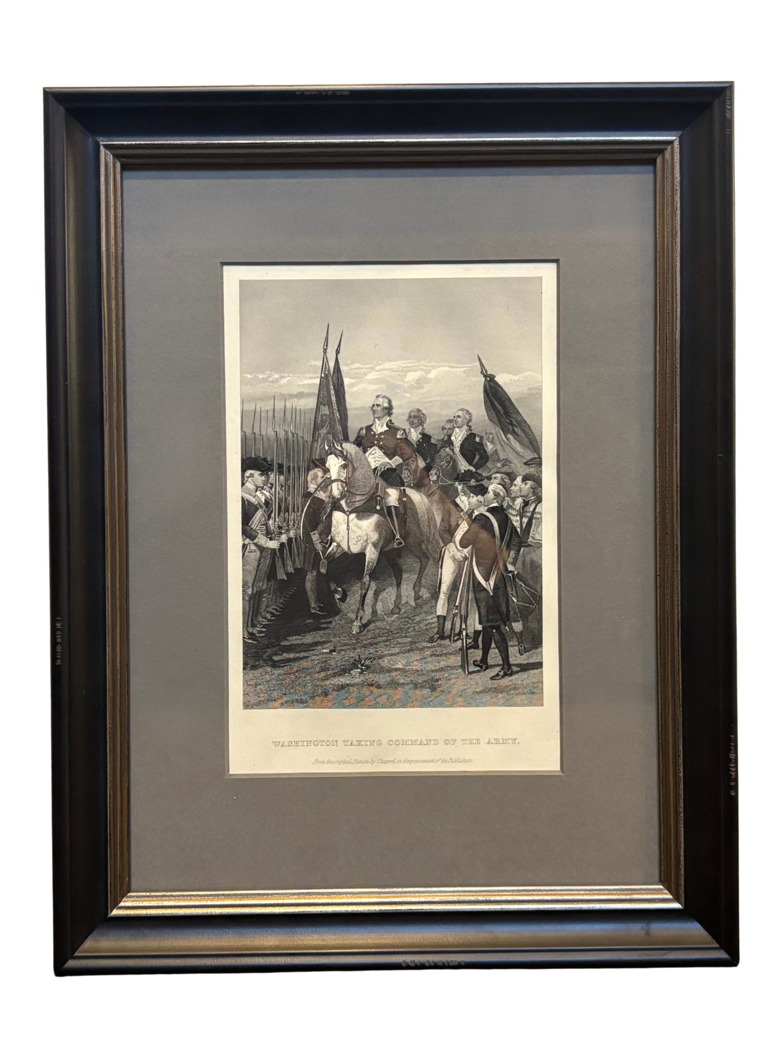 "Washington Taking Command of the Army" Engraving, after Alonzo Chappel, [n.d.] - The Great Republic