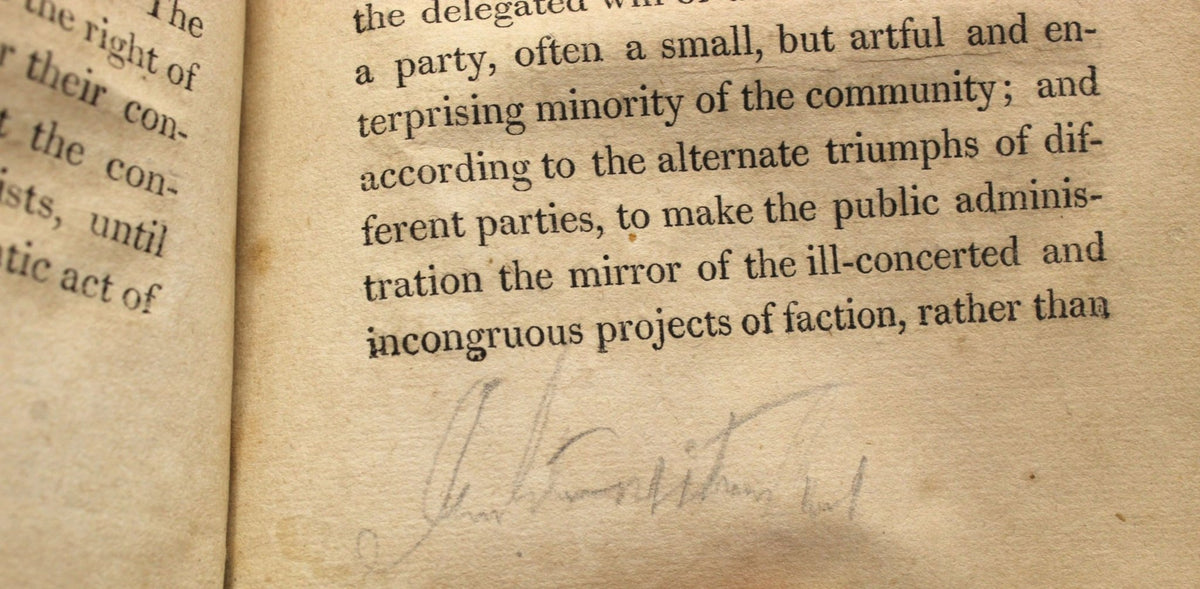 Washington's Farewell Address to the People of the United States, Published for the Washington Benevolent Society, First Edition, 1808 - The Great Republic