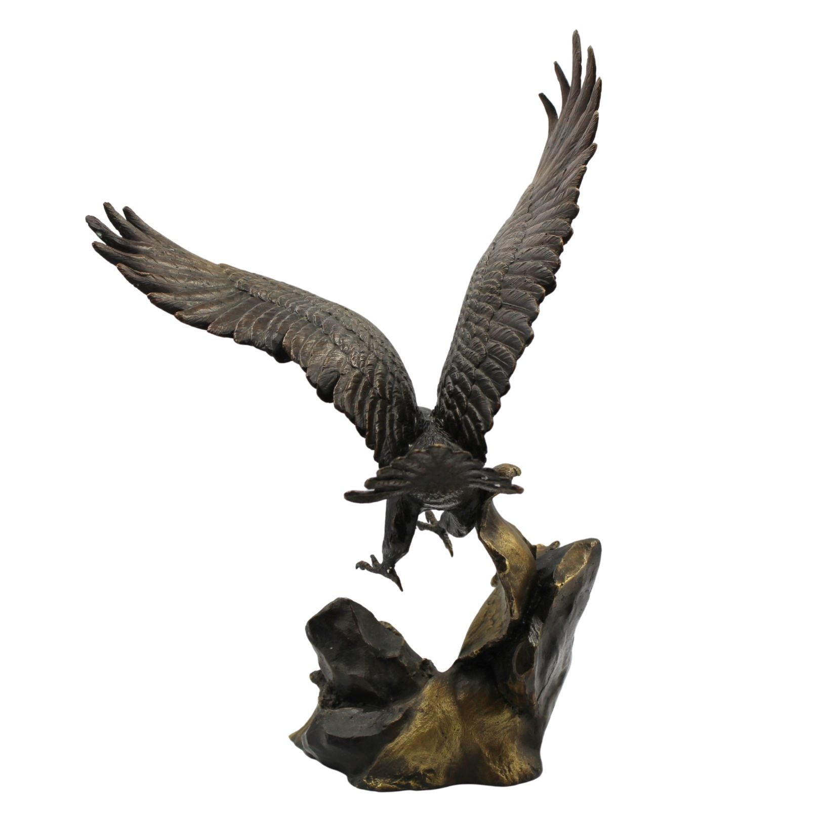 "Wings of Glory" Bronze Eagle Sculpture by Ronald Van Ruyckevelt, 1990 - The Great Republic