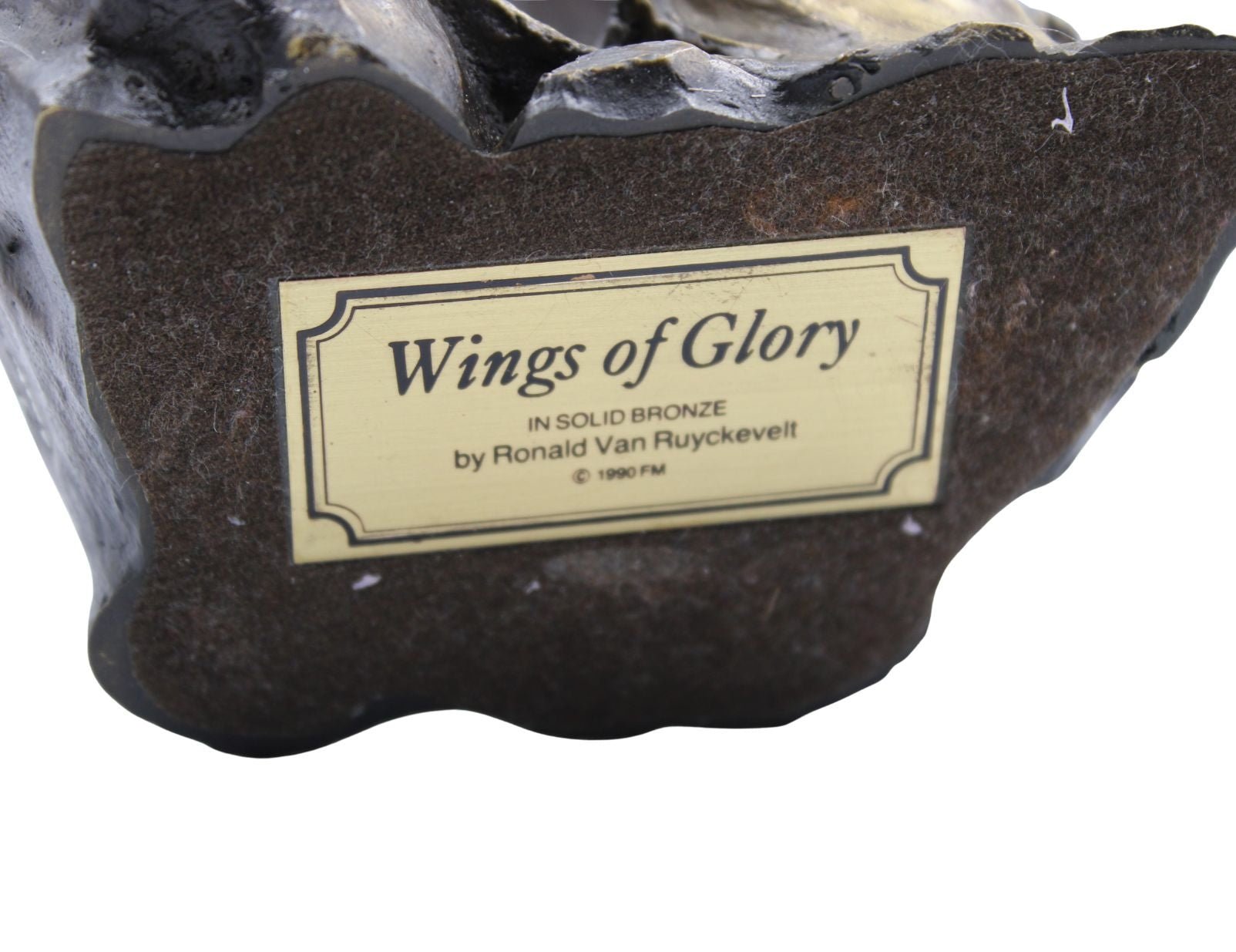 "Wings of Glory" Bronze Eagle Sculpture by Ronald Van Ruyckevelt, 1990 - The Great Republic