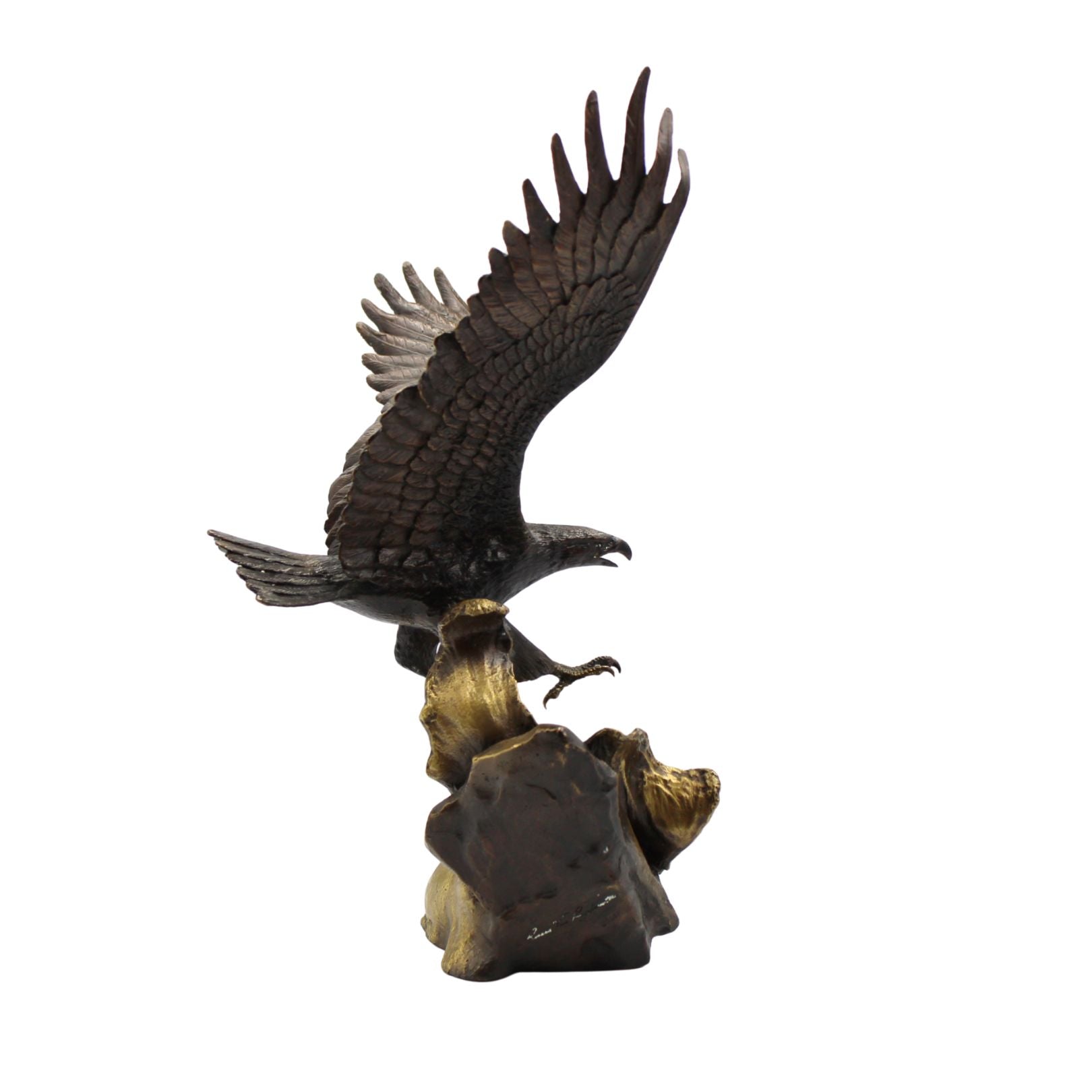 "Wings of Glory" Bronze Eagle Sculpture by Ronald Van Ruyckevelt, 1990 - The Great Republic