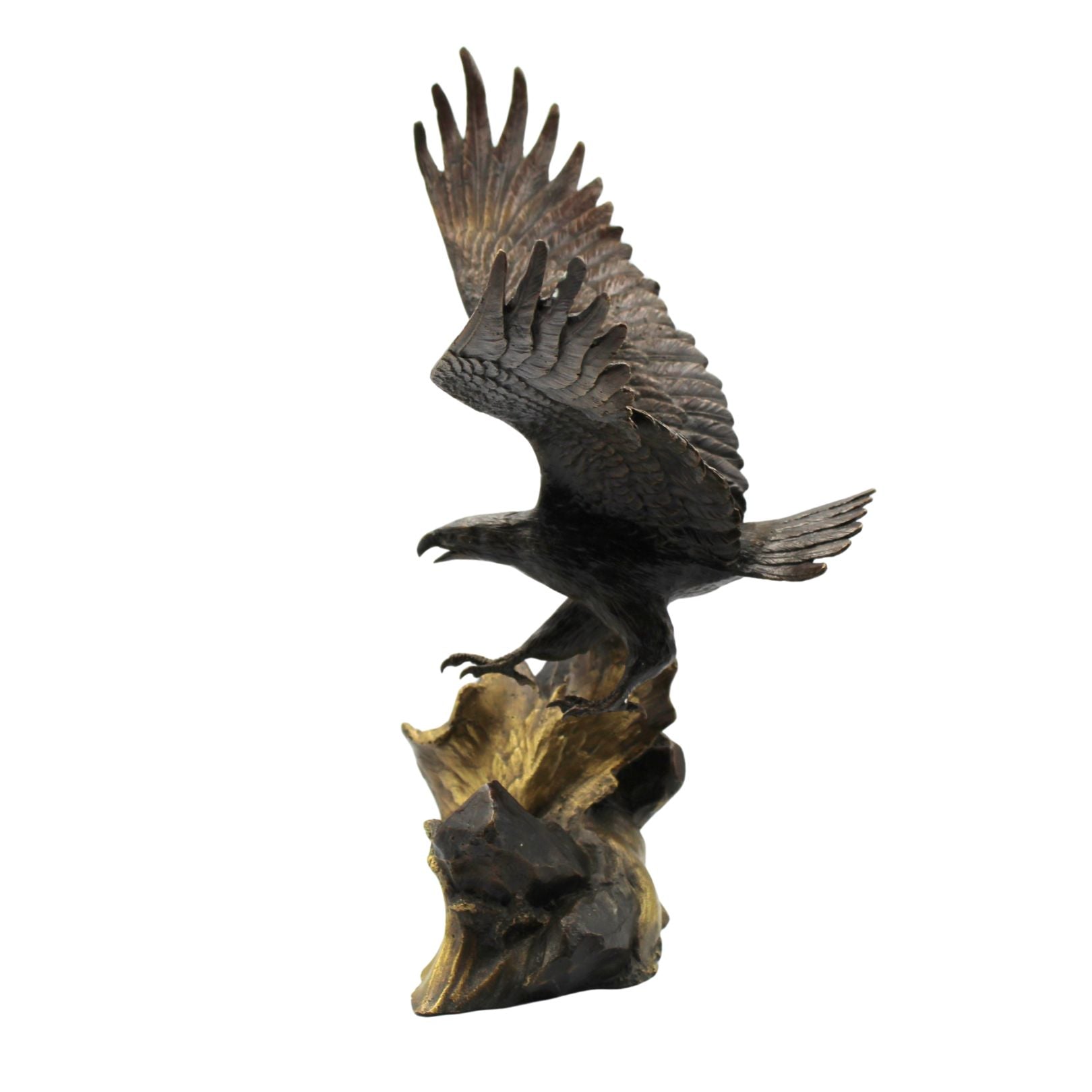 "Wings of Glory" Bronze Eagle Sculpture by Ronald Van Ruyckevelt, 1990 - The Great Republic