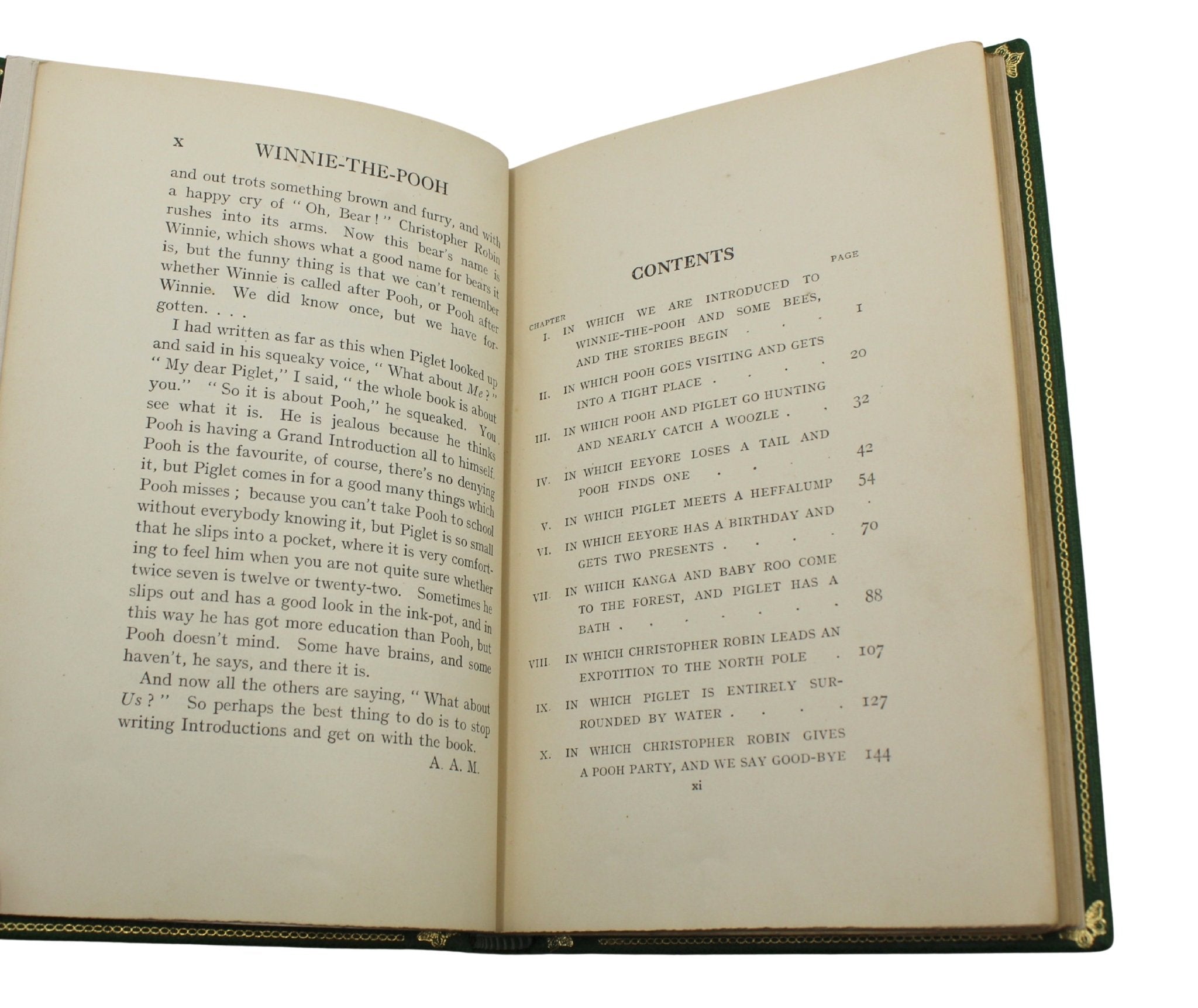 Winnie the Pooh by A. A. Milne, UK First Editions, 4 Volume Set, 1925 - 1929, with Tipped - in Signed Letter by Milne, 1927 - The Great Republic