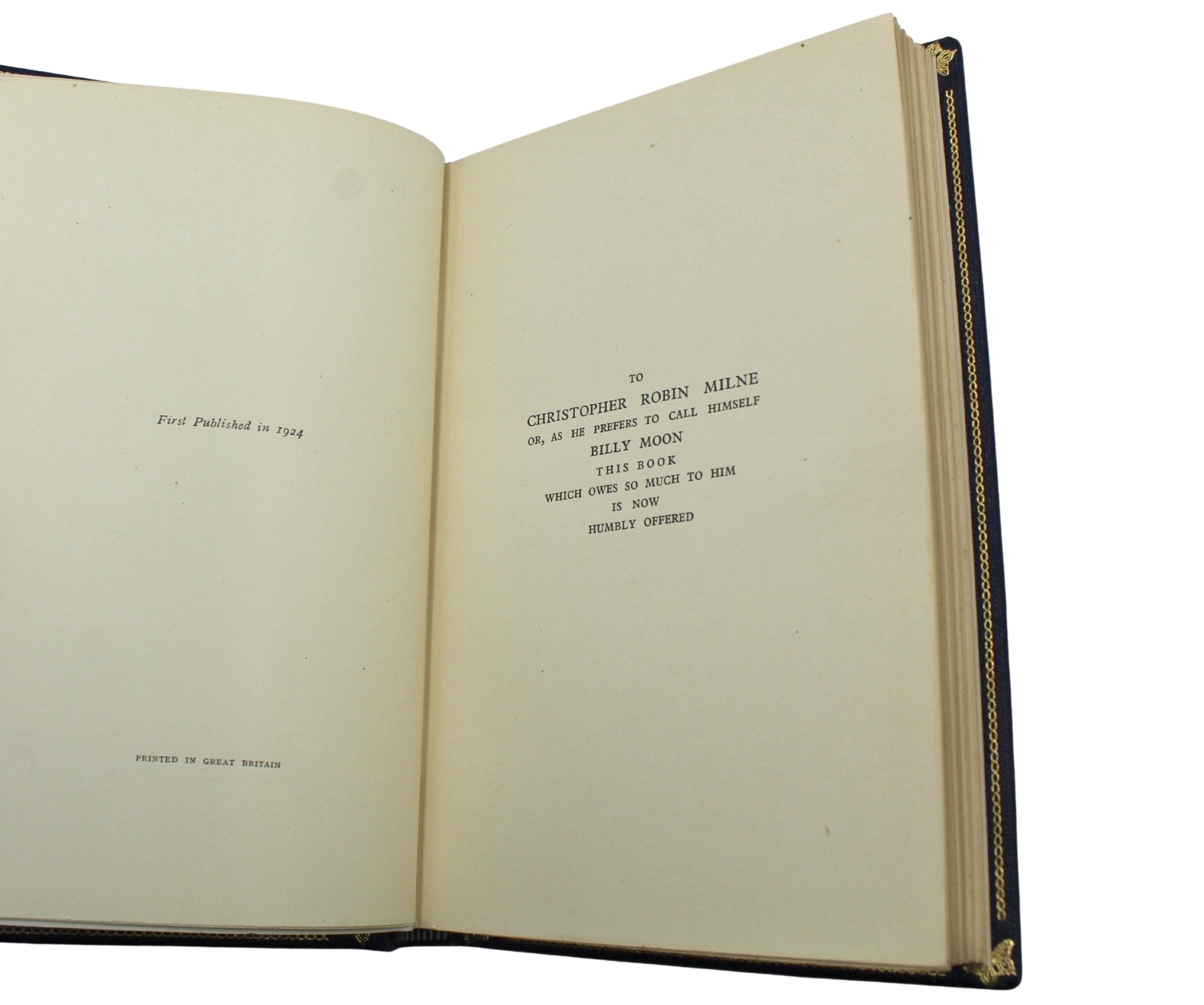 Winnie the Pooh by A. A. Milne, UK First Editions, 4 Volume Set, 1925 - 1929, with Tipped - in Signed Letter by Milne, 1927 - The Great Republic