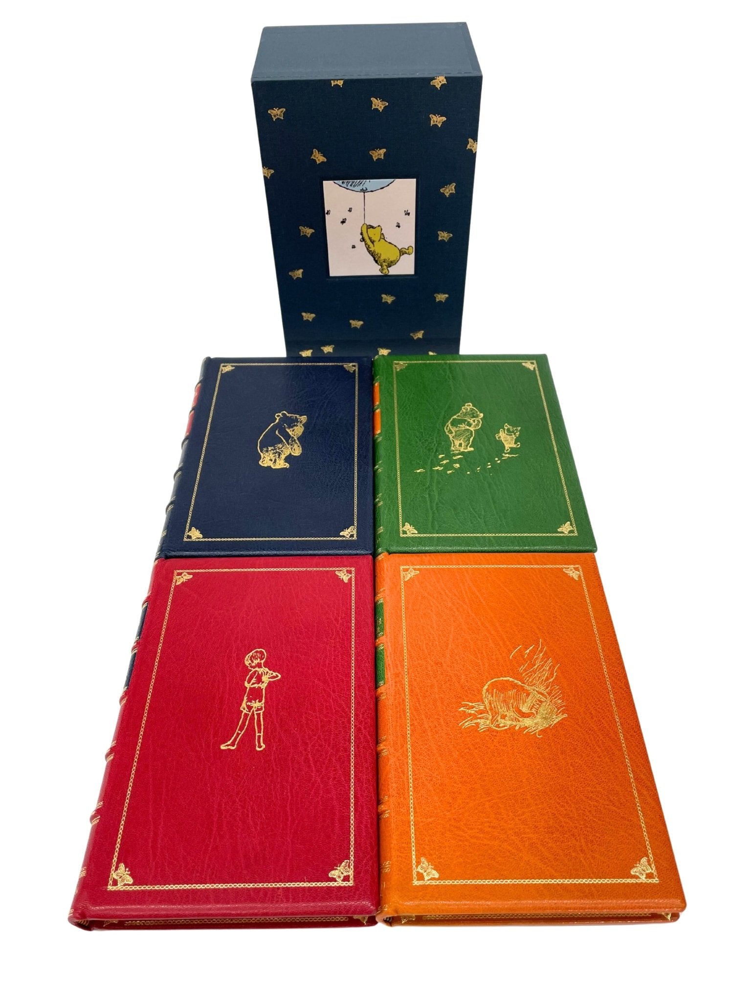 Winnie the Pooh by A. A. Milne, UK First Editions, 4 Volume Set, 1925 - 1929, with Tipped - in Signed Letter by Milne, 1927 - The Great Republic