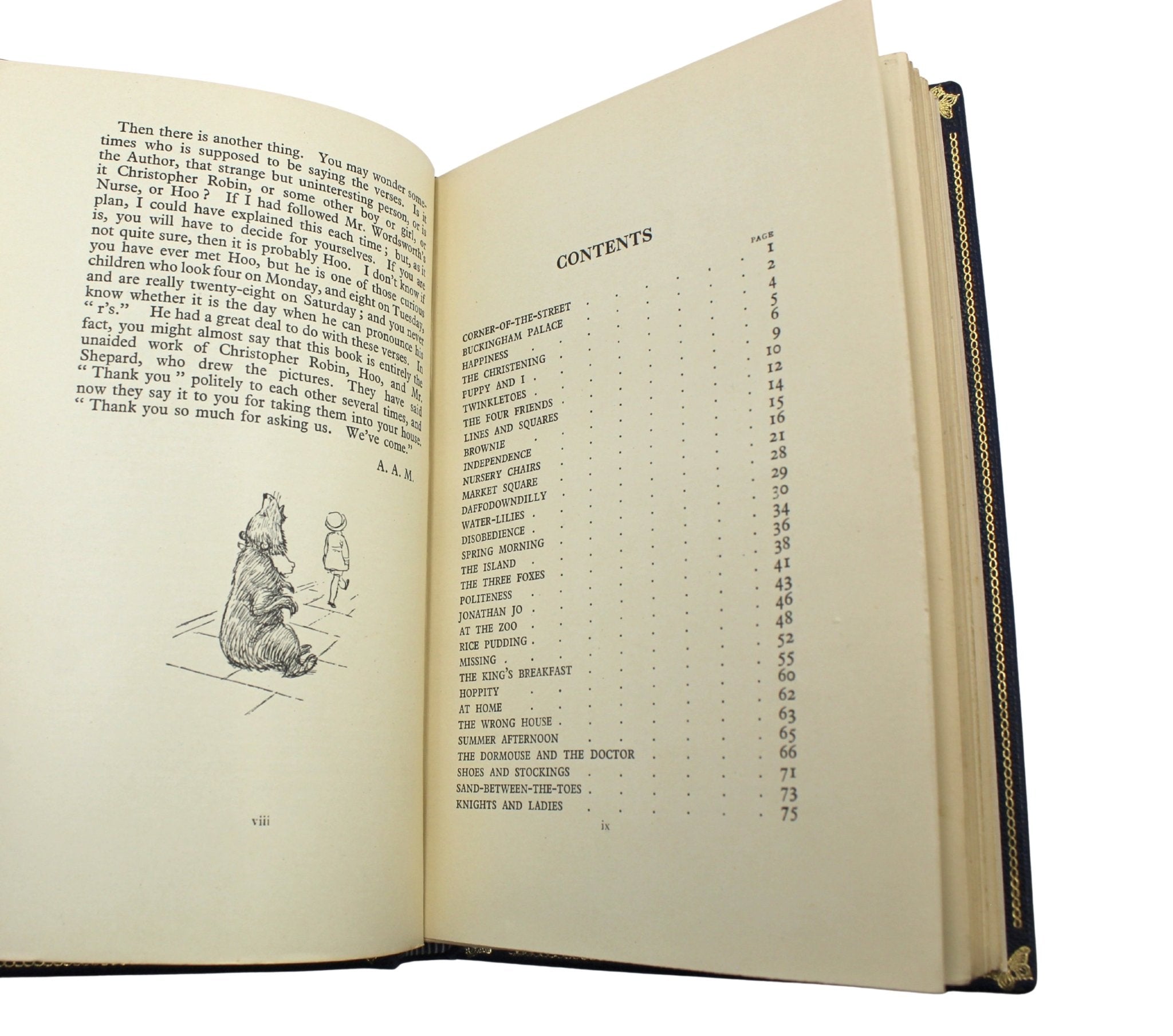 Winnie the Pooh by A. A. Milne, UK First Editions, 4 Volume Set, 1925 - 1929, with Tipped - in Signed Letter by Milne, 1927 - The Great Republic