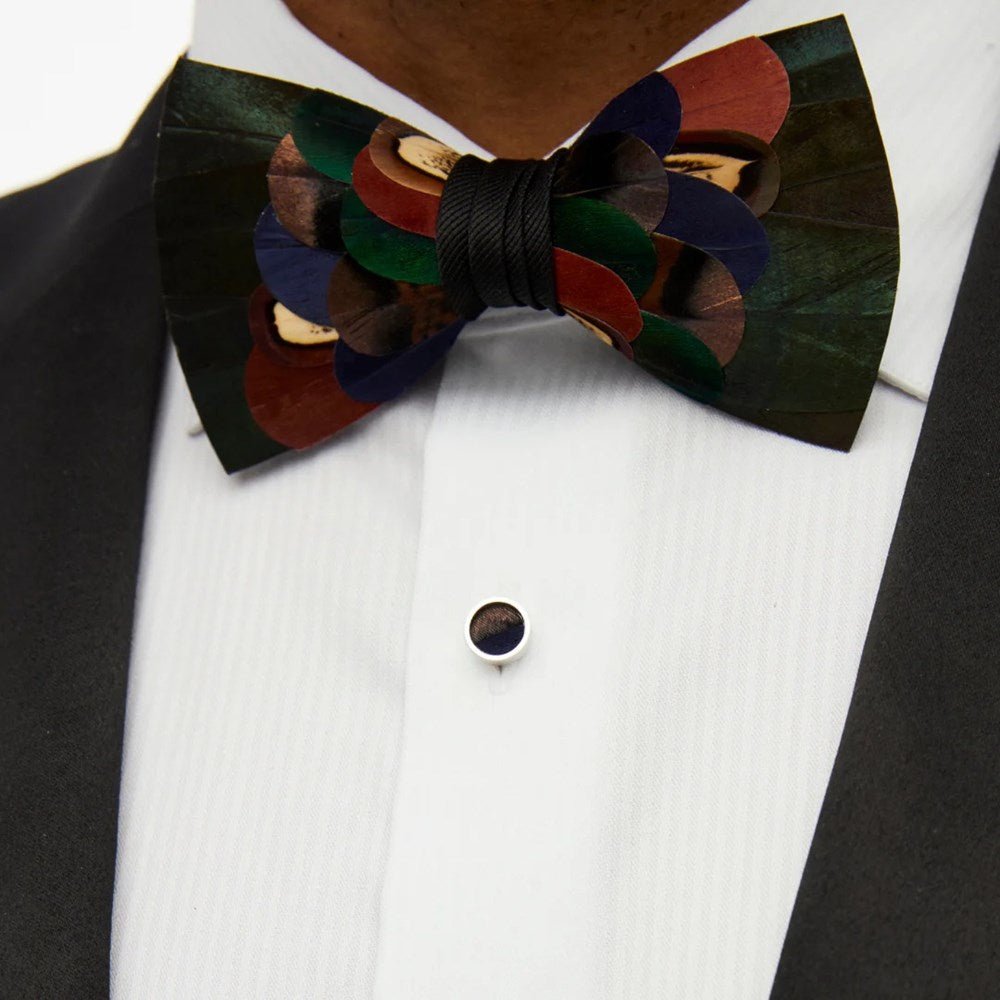 Woodland Feather Bow Tie - The Great Republic
