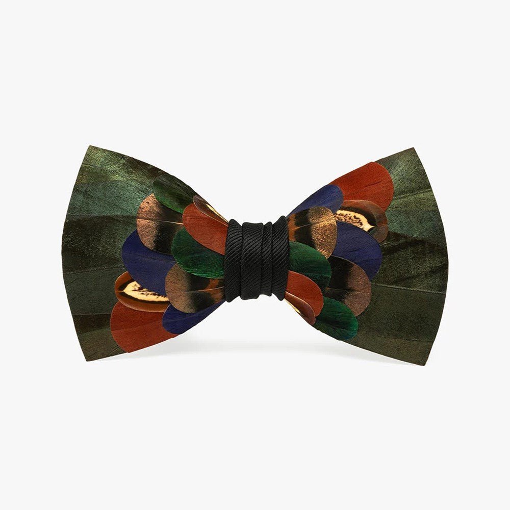 Woodland Feather Bow Tie - The Great Republic