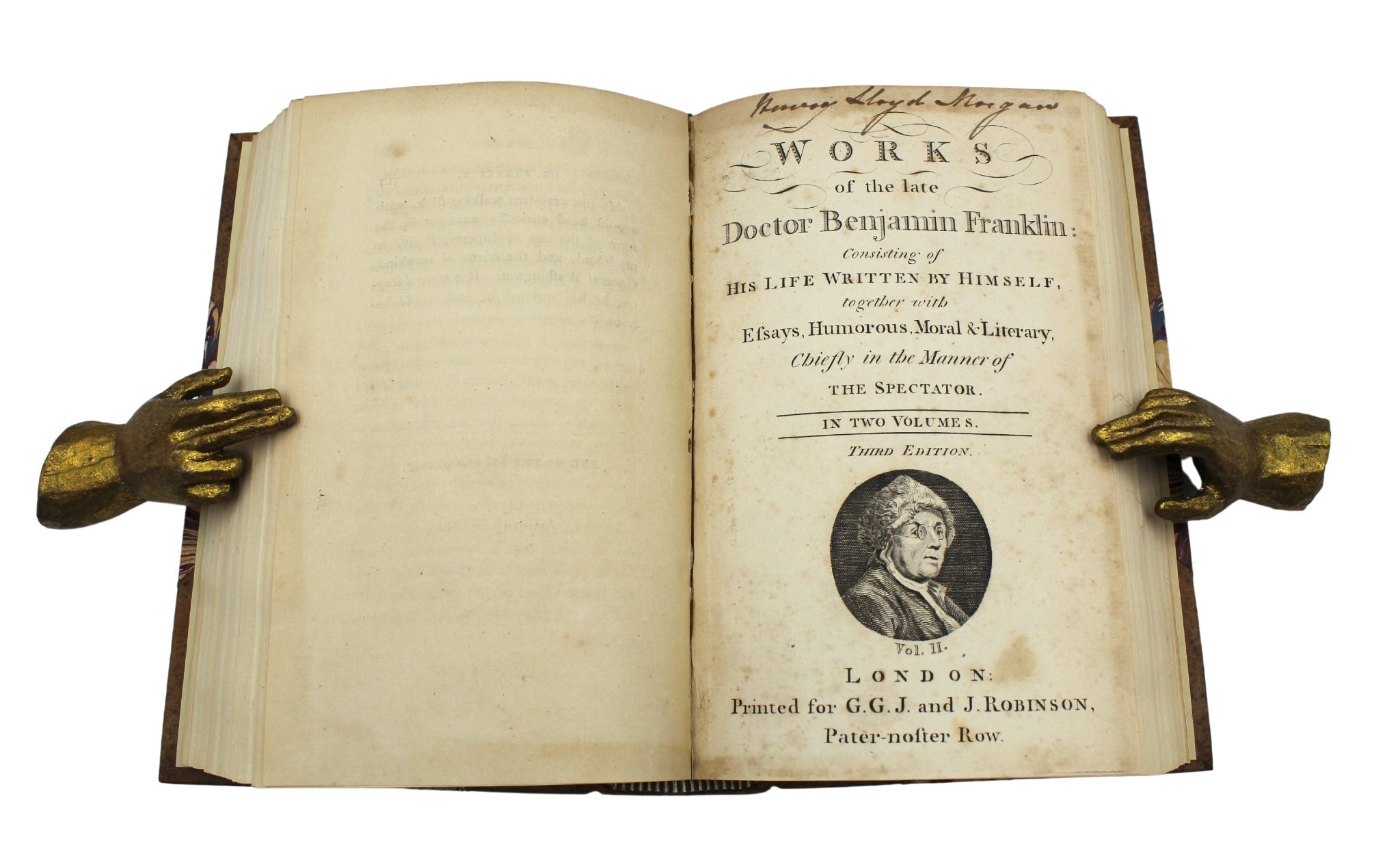 Works of the Late Doctor Benjamin Franklin, Third Edition, Two Volumes Bound Together, 1794 - The Great Republic