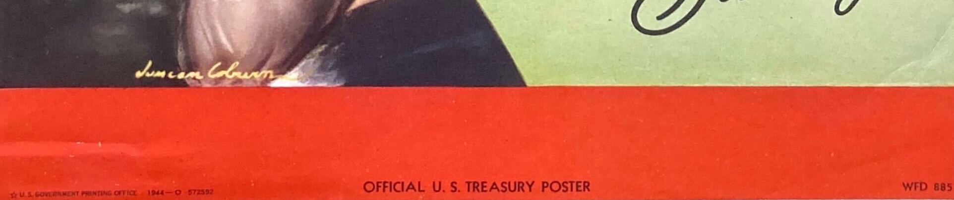 "Your '19'" Vintage WWII U.S. Treasury Poster, 1944 - The Great Republic