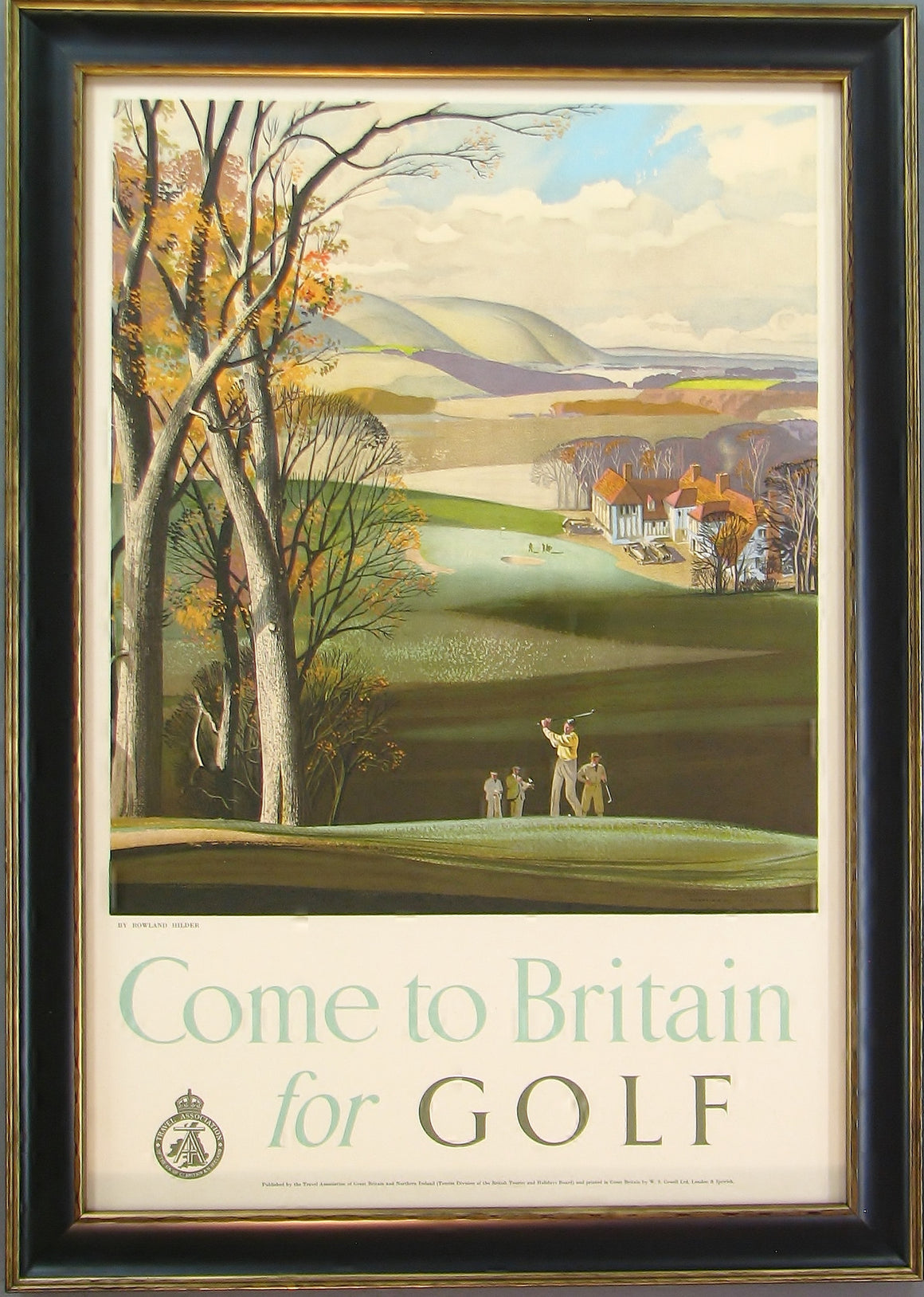 Come to Britain for Golf Vintage Travel Poster, Circa 1952 - The Great Republic