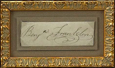 Benjamin Franklin Signature Collage
