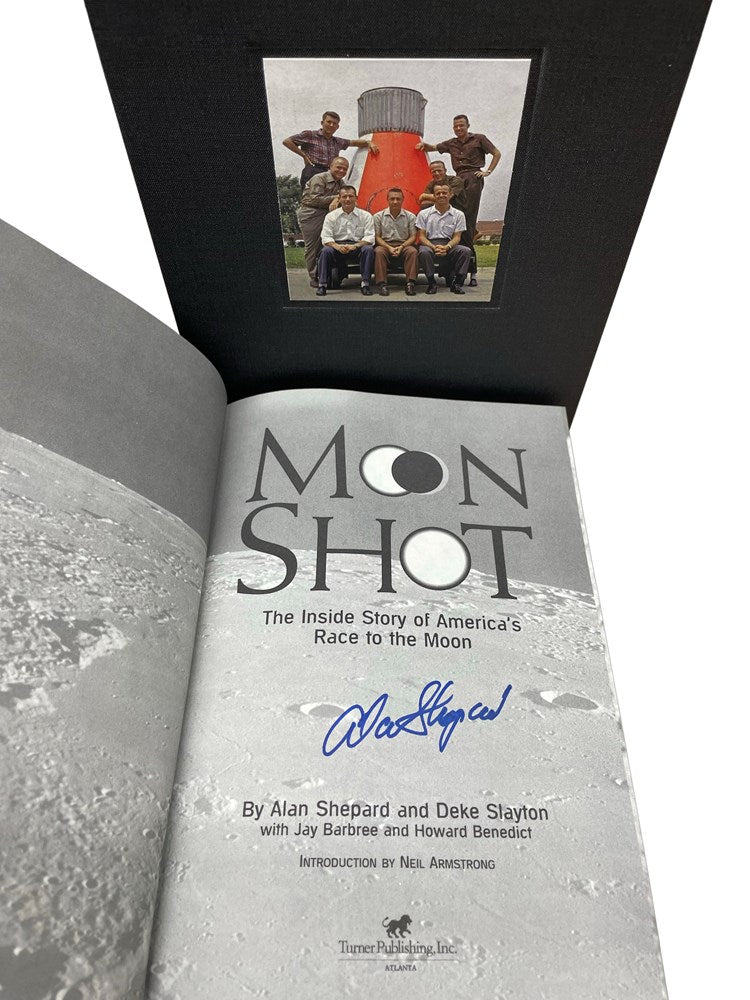 Moon Shot: The Inside Story of America's Race to the Moon, By Alan Shepard and Deke Slayton, Signed by Shepard, First Edition, 1994