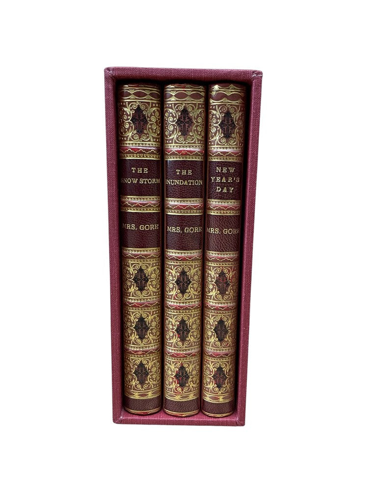 Christmas Books by Mrs. Gore, Illustrated by George Cruikshank, Three Volume Set, 1847