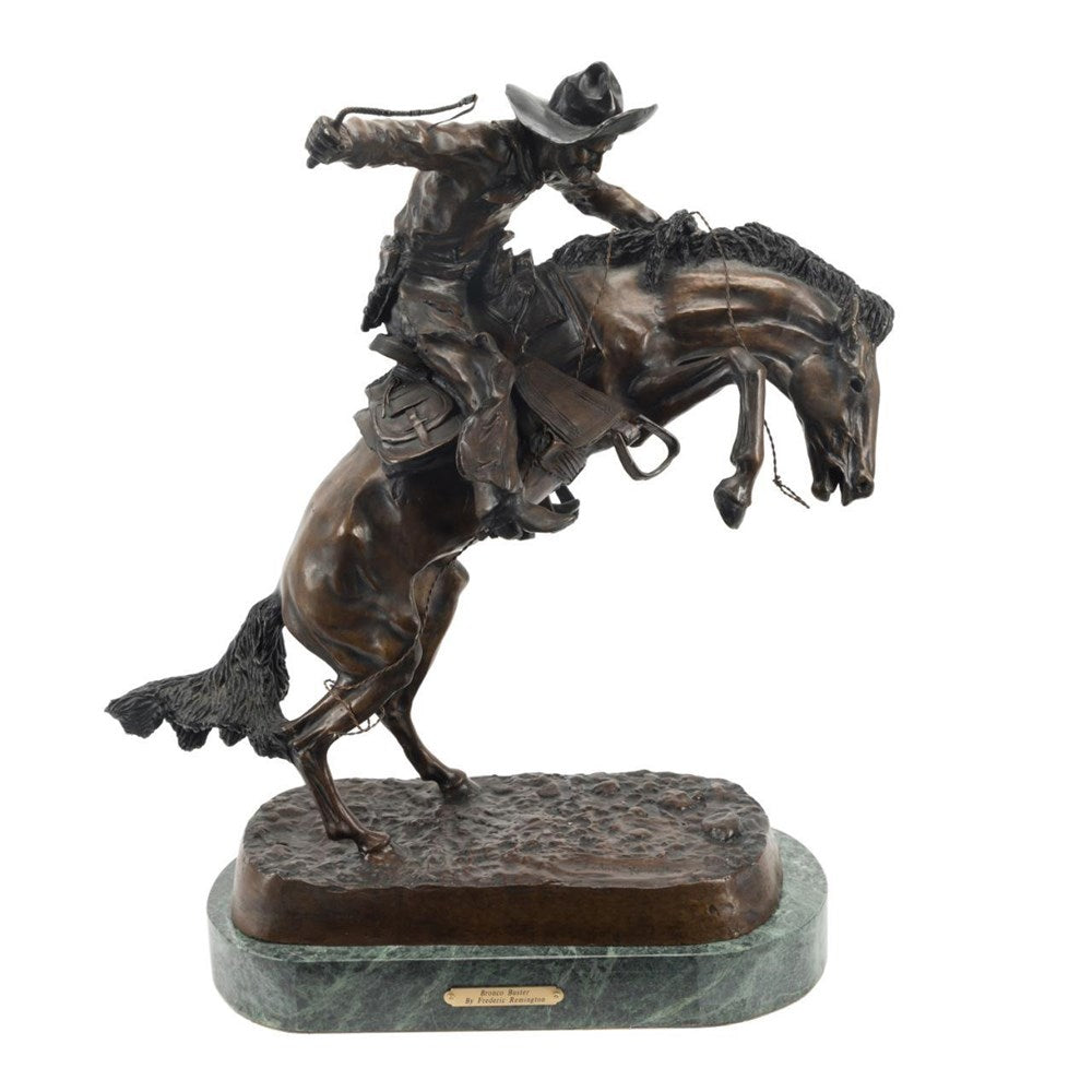 Marquee last Mitt Bronco Buster" Bronze Sculpture, after Frederic Remington - The Great  Republic