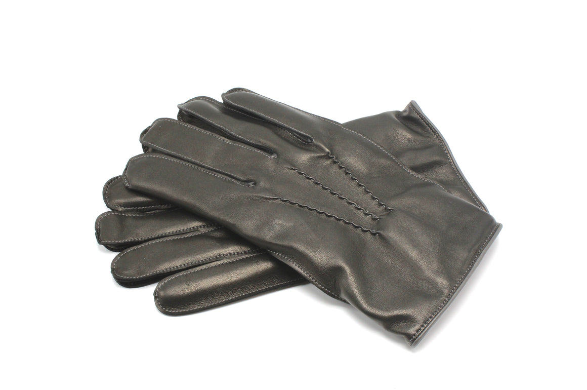 Dents Men's Cashmere Lined Leather Gloves with Contrasting Detail