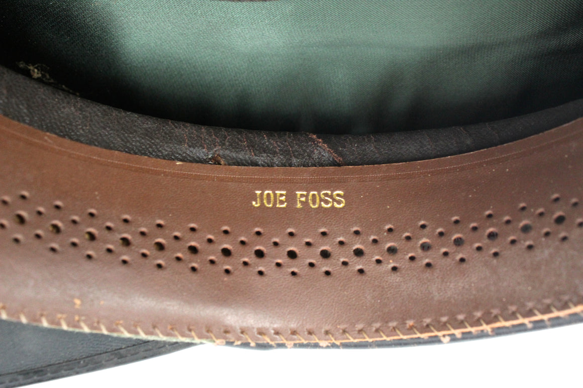 USMC Officer's Visor Cap, "Joe Foss" Embossed on the Sweatband