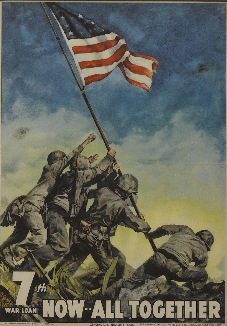 "Now All Together" WWII 7th War Loan Poster, 1945