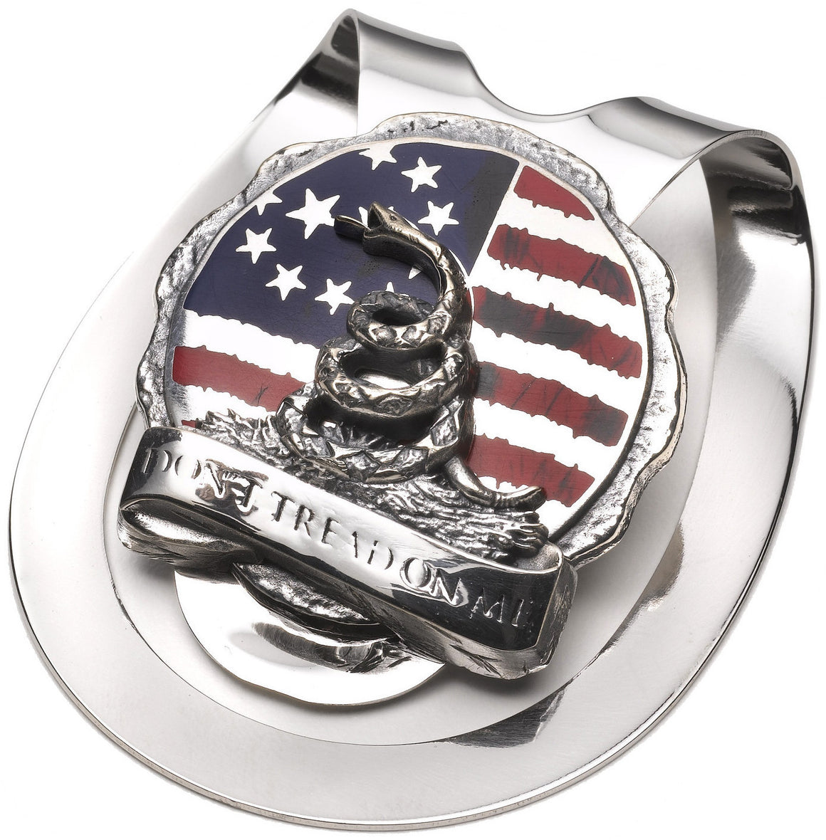 Don't Tread On Me Sterling Silver Money Clip - The Great Republic